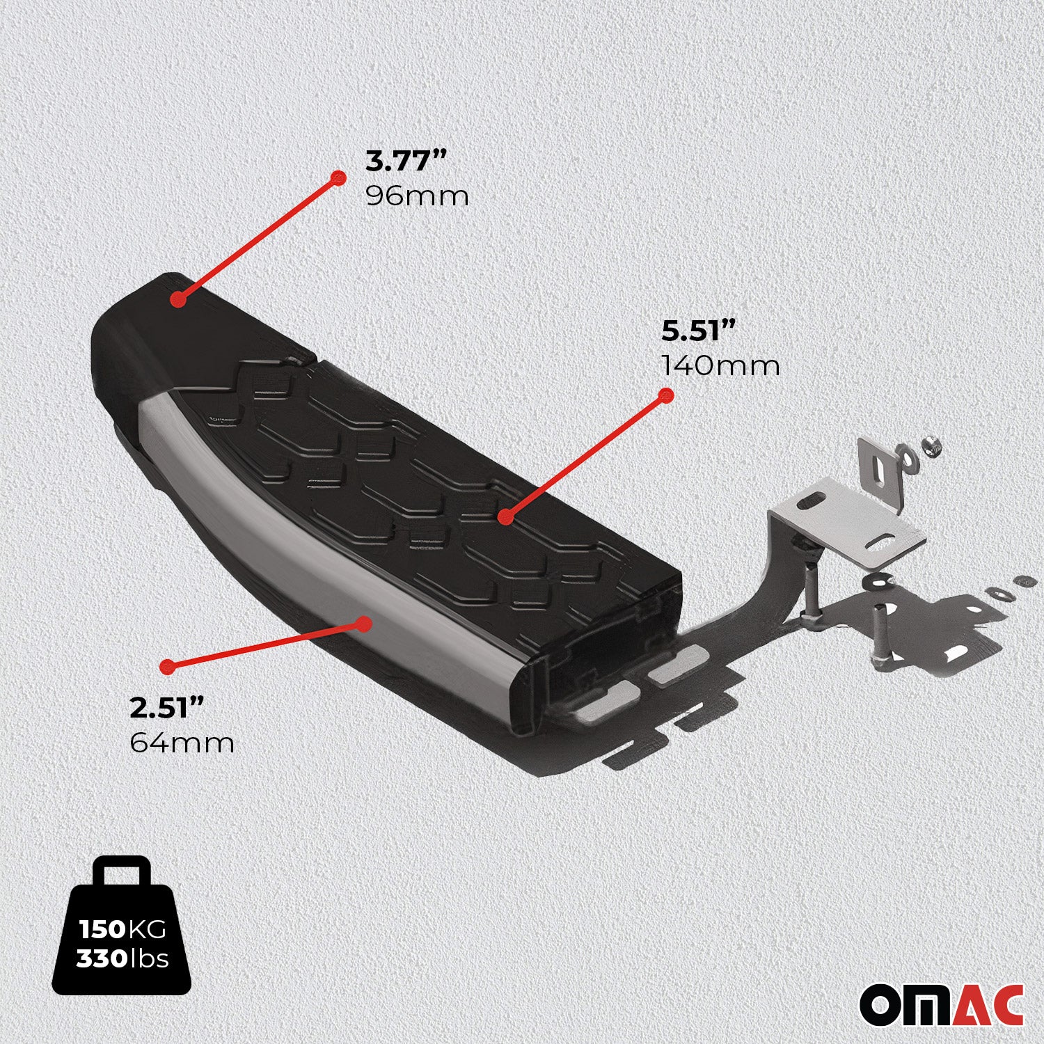 2014-2023 Jeep Cherokee Nerf Bar Side Step Running Boards Alu 2x