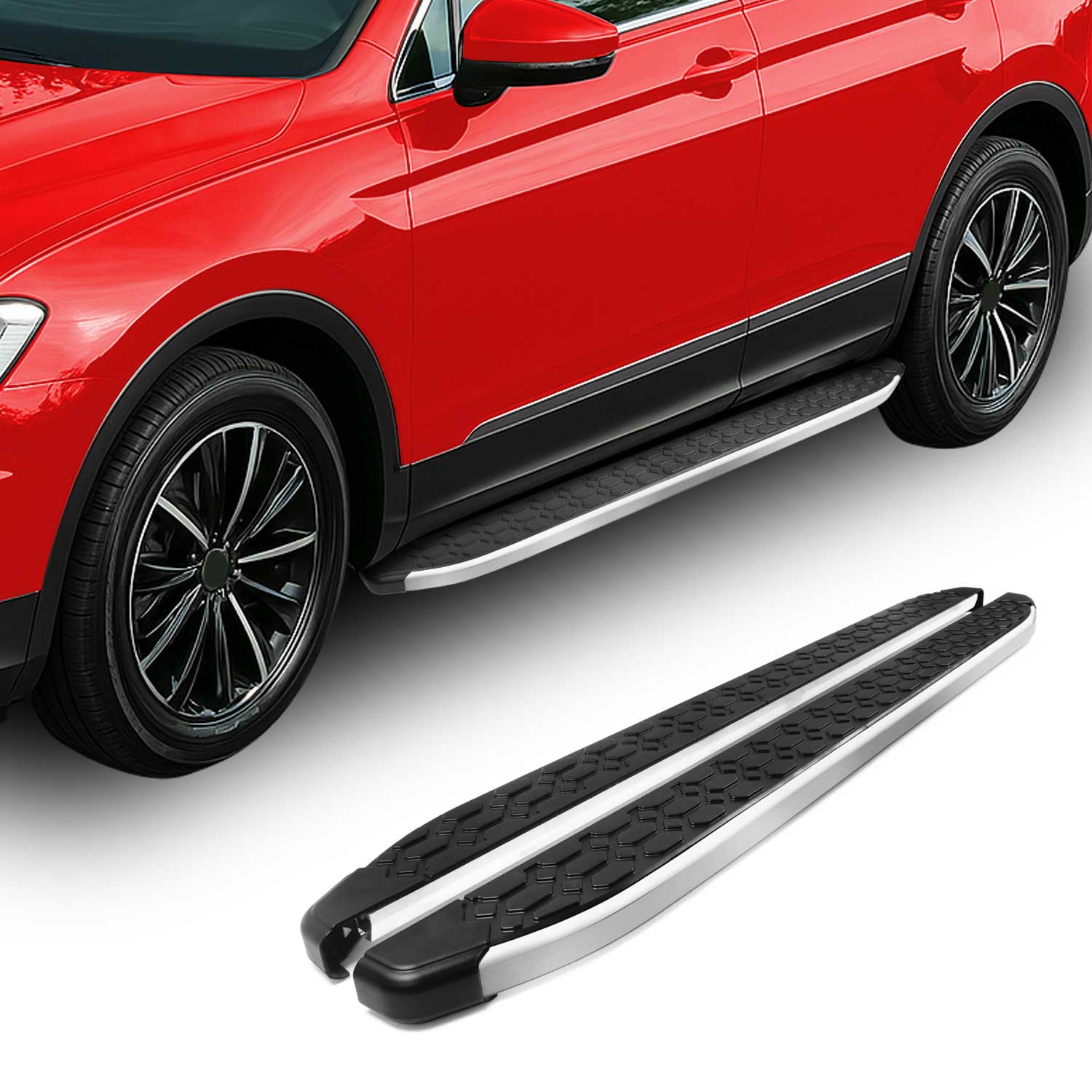 2014-2023 Jeep Cherokee Nerf Bar Side Step Running Boards Alu 2x