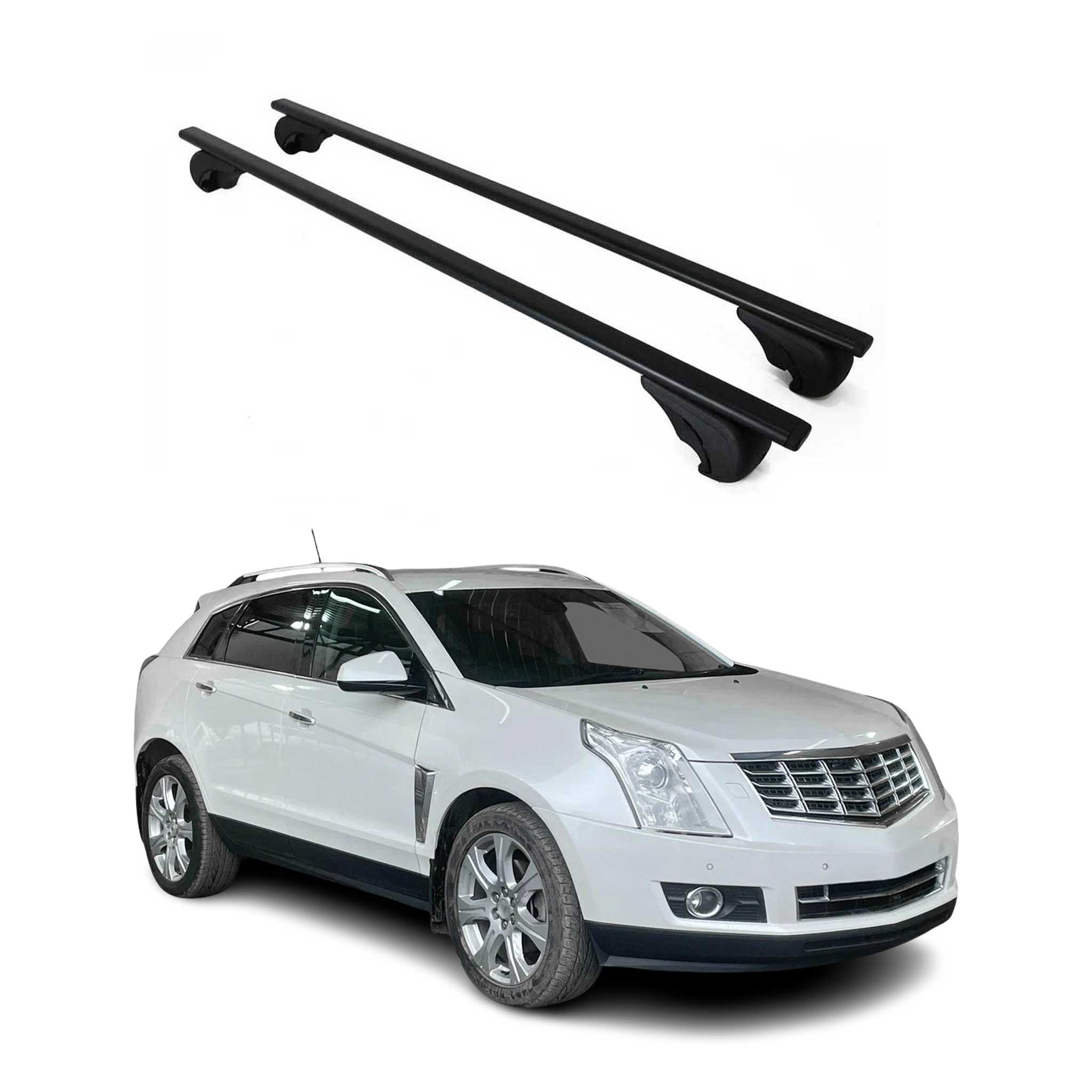 Roof Racks Cross Bars Carrier Durable for Cadillac SRX 2004-2016 Black 2Pcs