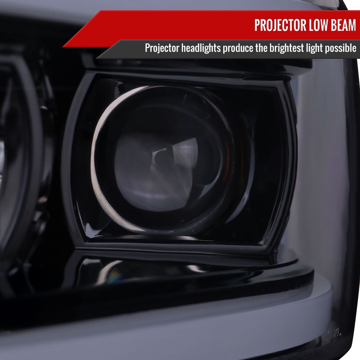 2019-2024 Dodge RAM 2500/3500/4500/5500 LED Projector Headlights Black/Smoke