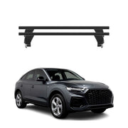 Top Roof Racks Cross Bars fits Audi Q5 Sportback 2.gen 2021-2025 Black Aluminium