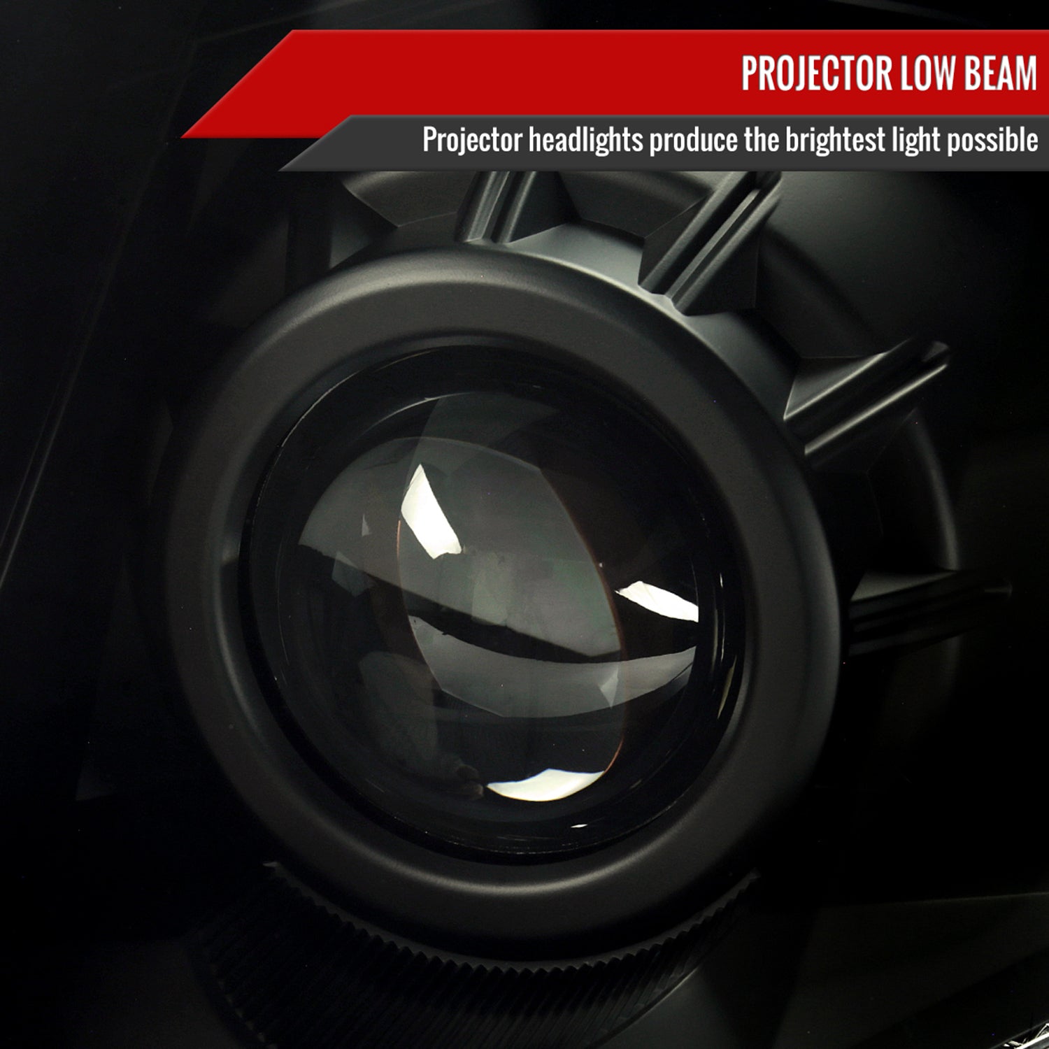 2010-2016 Cadillac SRX Projector Headlights Matte Black Housing/Smoke Lens