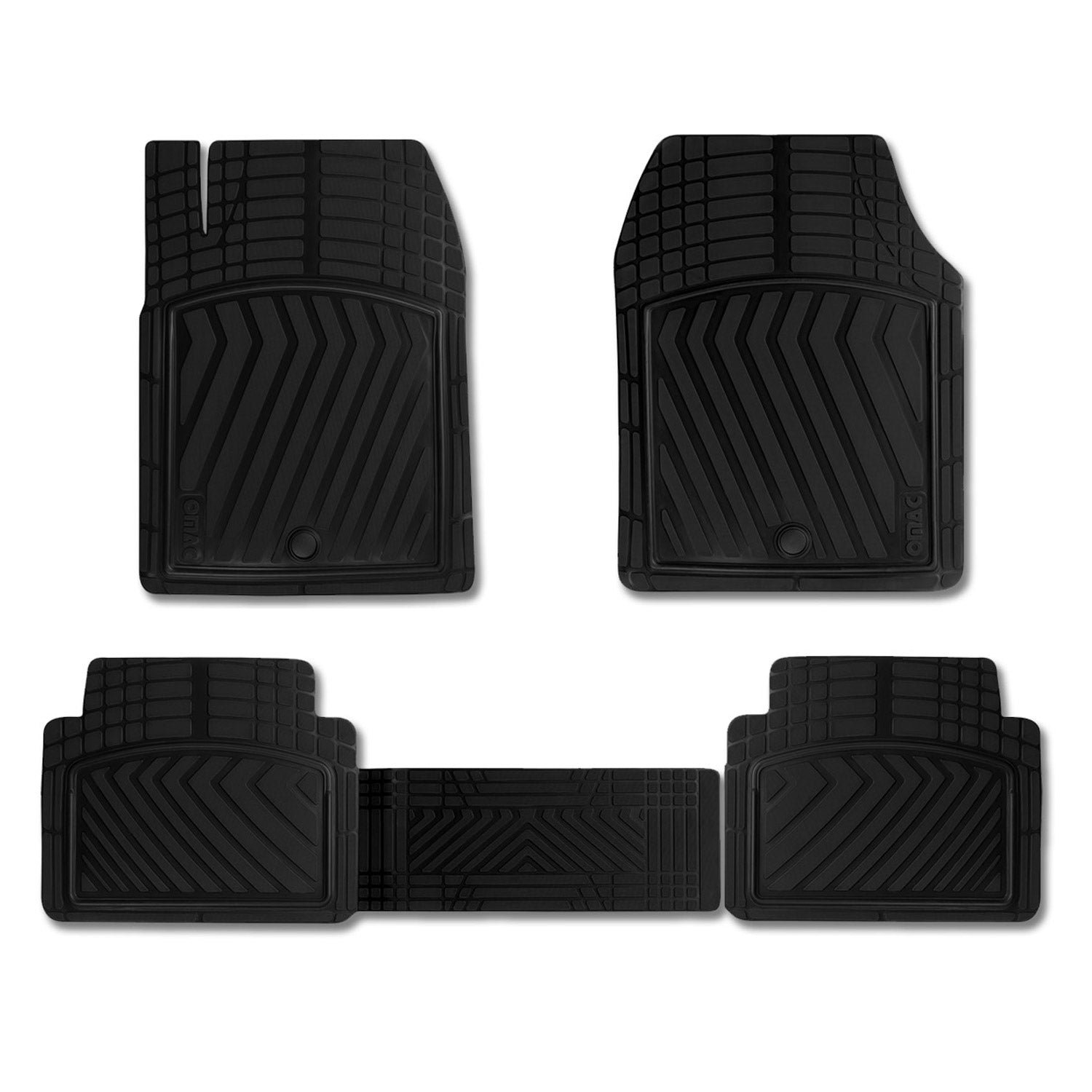 2020-2026 Tesla Model Y Semi-Custom fit Floor Mats Liner All Weather 3D Black Waterproof 4Pcs