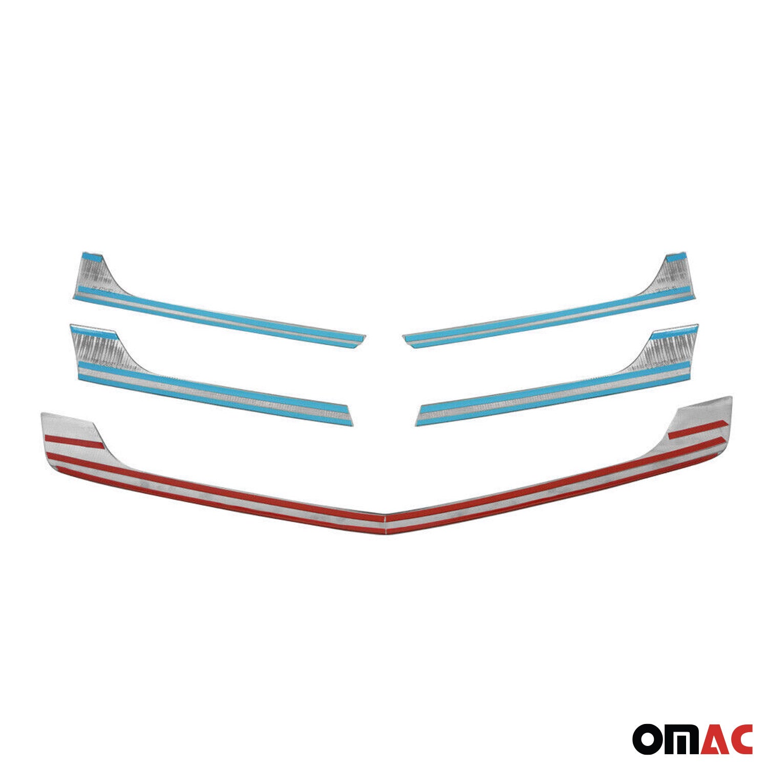 2014-2018 Mercedes Sprinter W906 Front Bumper Grill Trim Molding Stainless Steel 5x