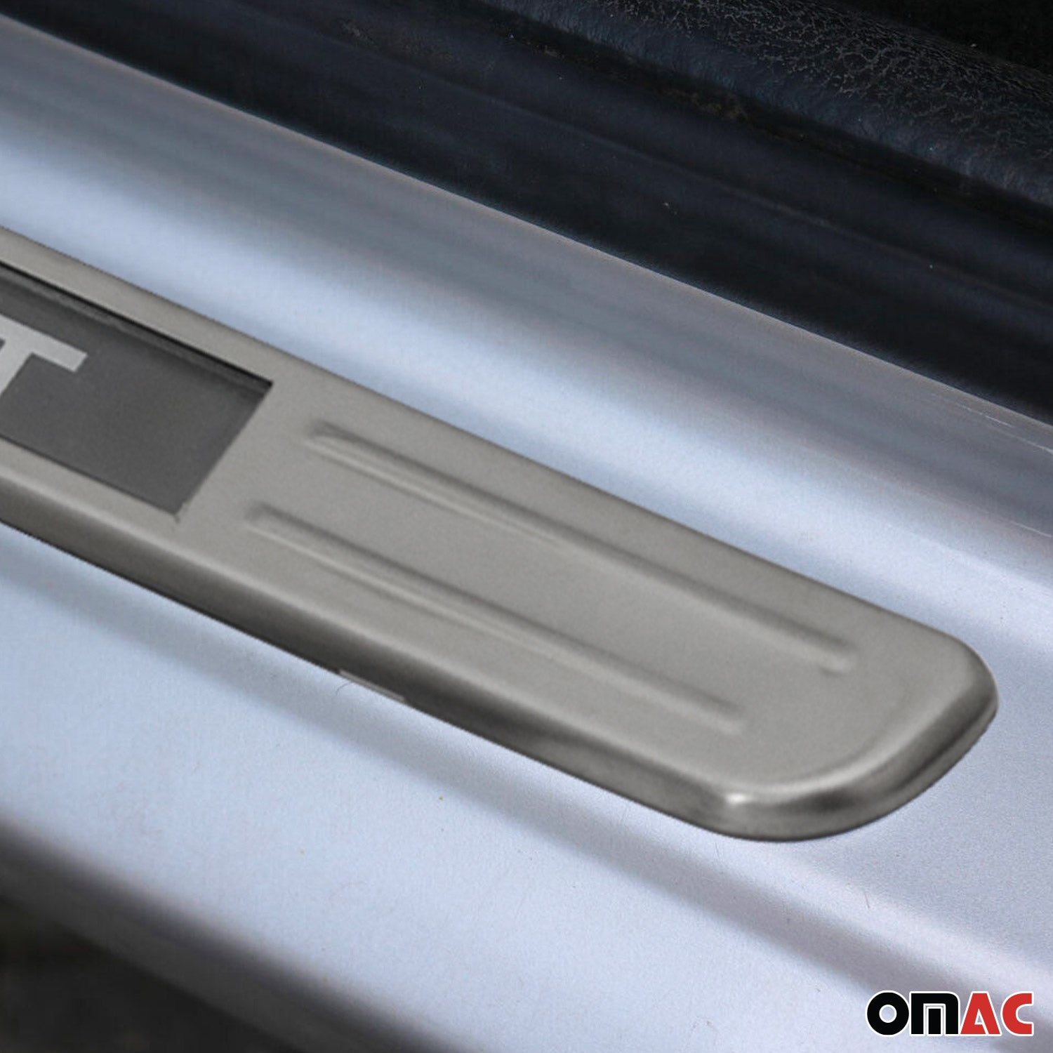 Nissan Door Sill Scuff Plate Illuminated Stainless Steel Silver 4 Pcs