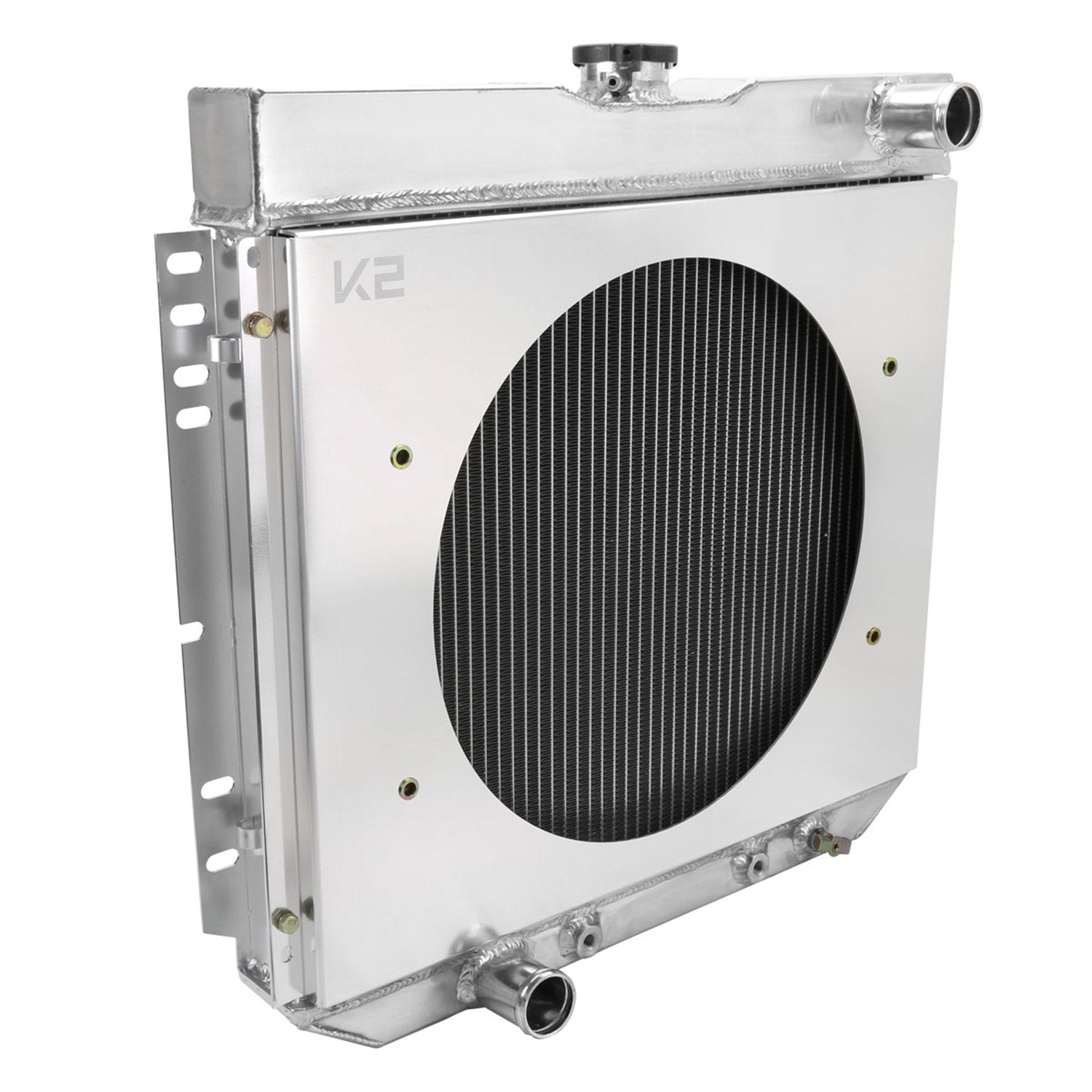 1963-1977 Ford Mustang Mercury Comet/Cougar/XR7 3 Row Radiator & Shroud Fan