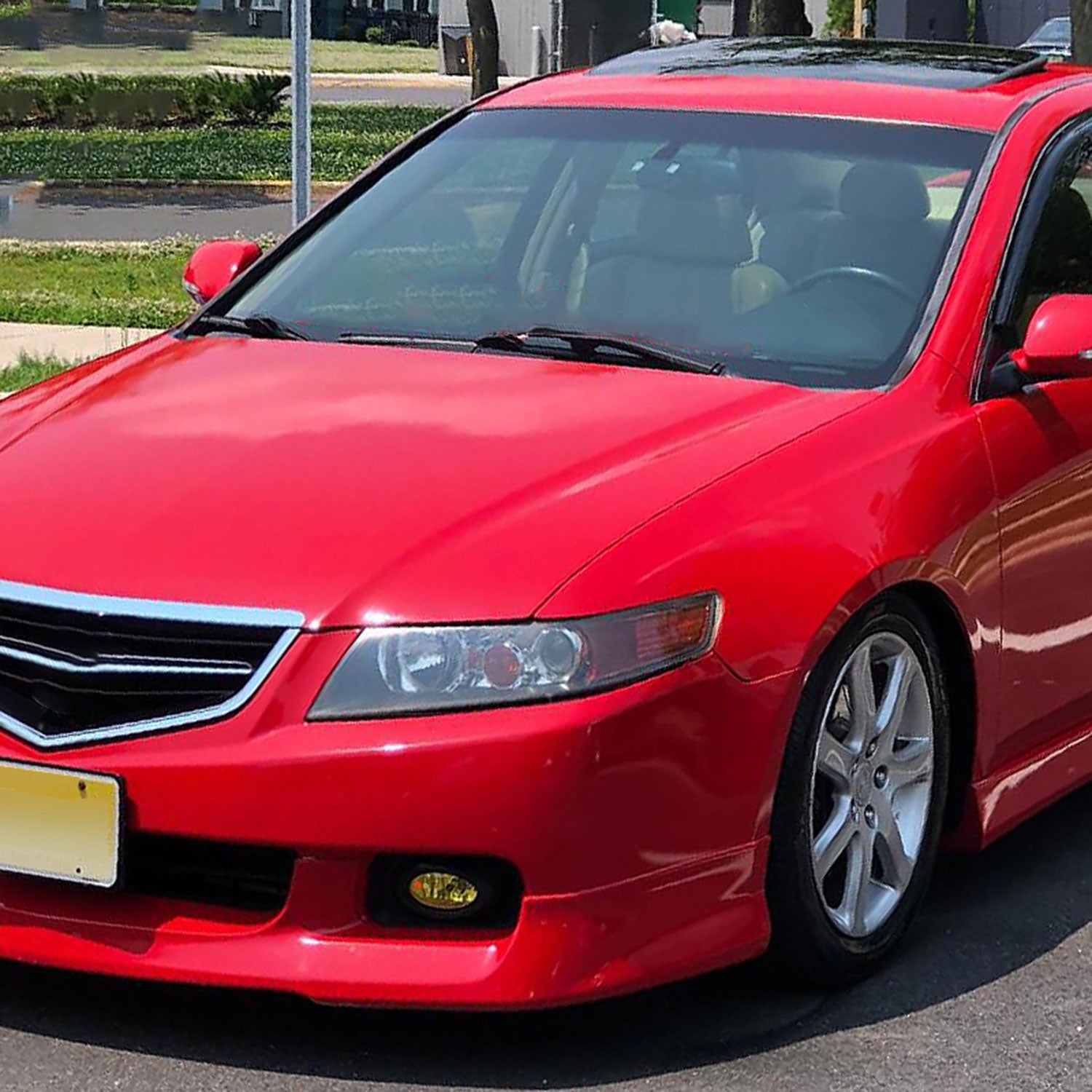 2004-2005 Acura TSX H11 Fog Lights Kit Chrome Housing/Yellow Lens
