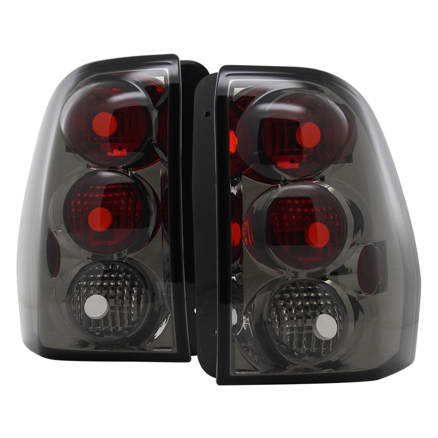 2002-2009 Chevrolet Trailblazer Tail Lights Chrome Housing/Smoke Lens