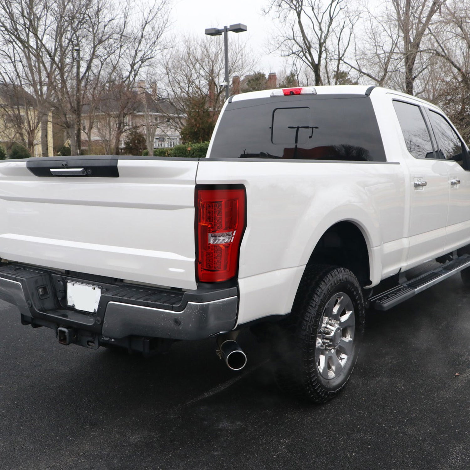 2017-2019 Ford F-250/350/450/550 Super Duty LED Bar Tail Lights Chrome/Red