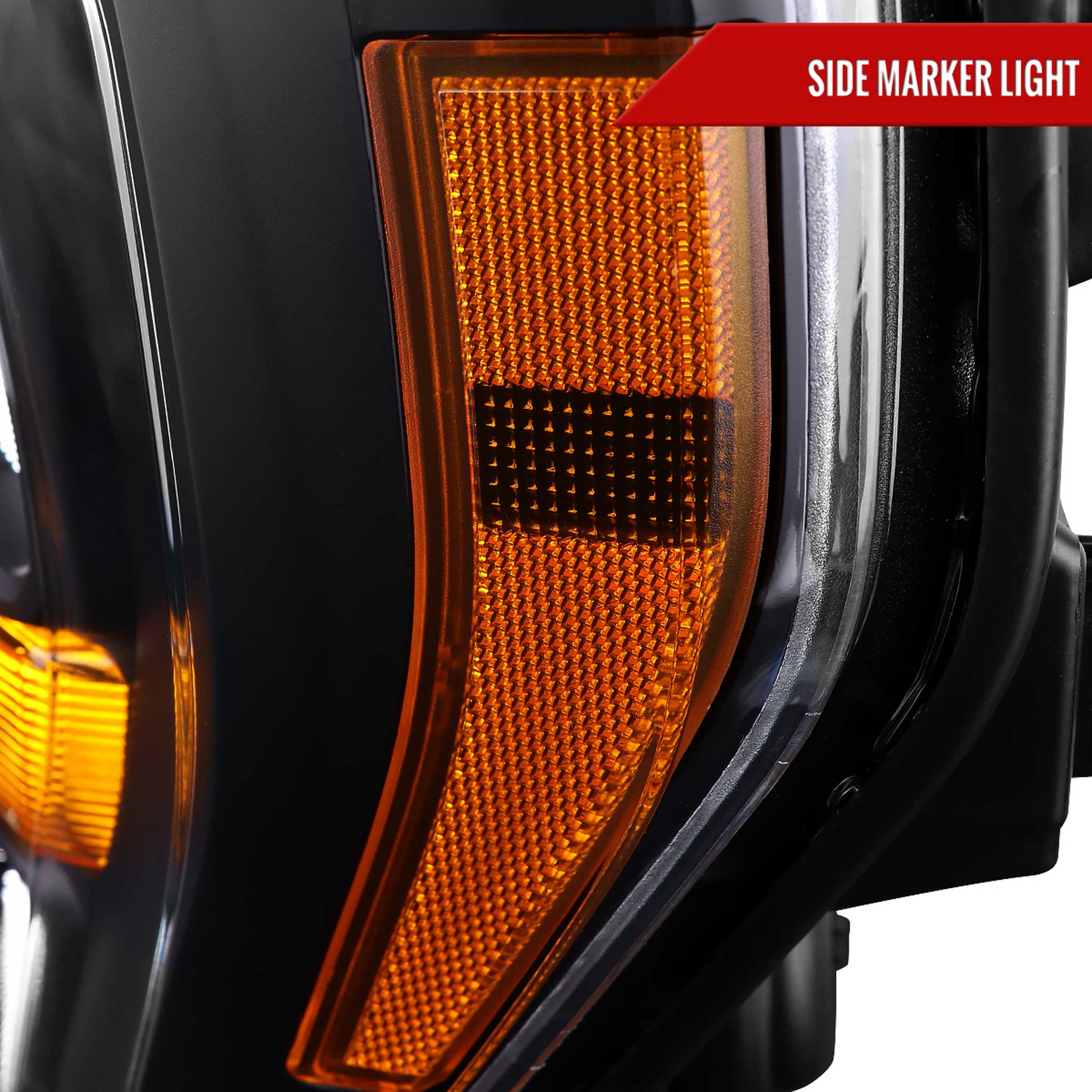 For Ford F-150 2021-2023 Factory Style Headlight Matte Black Housing Clear Lens Driver Side Only