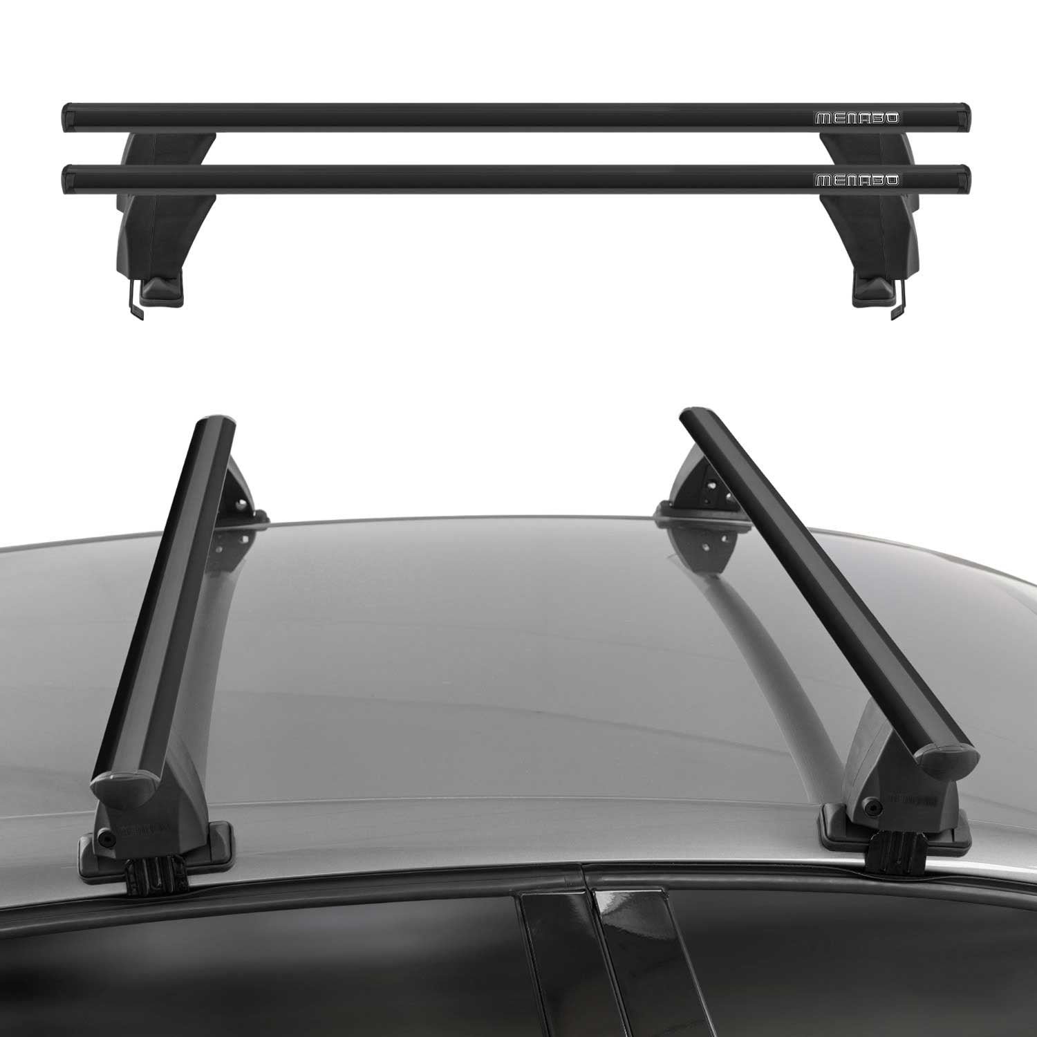 2015-2026 Porsche Macan 1.gen Roof Rack Cross Bars Black