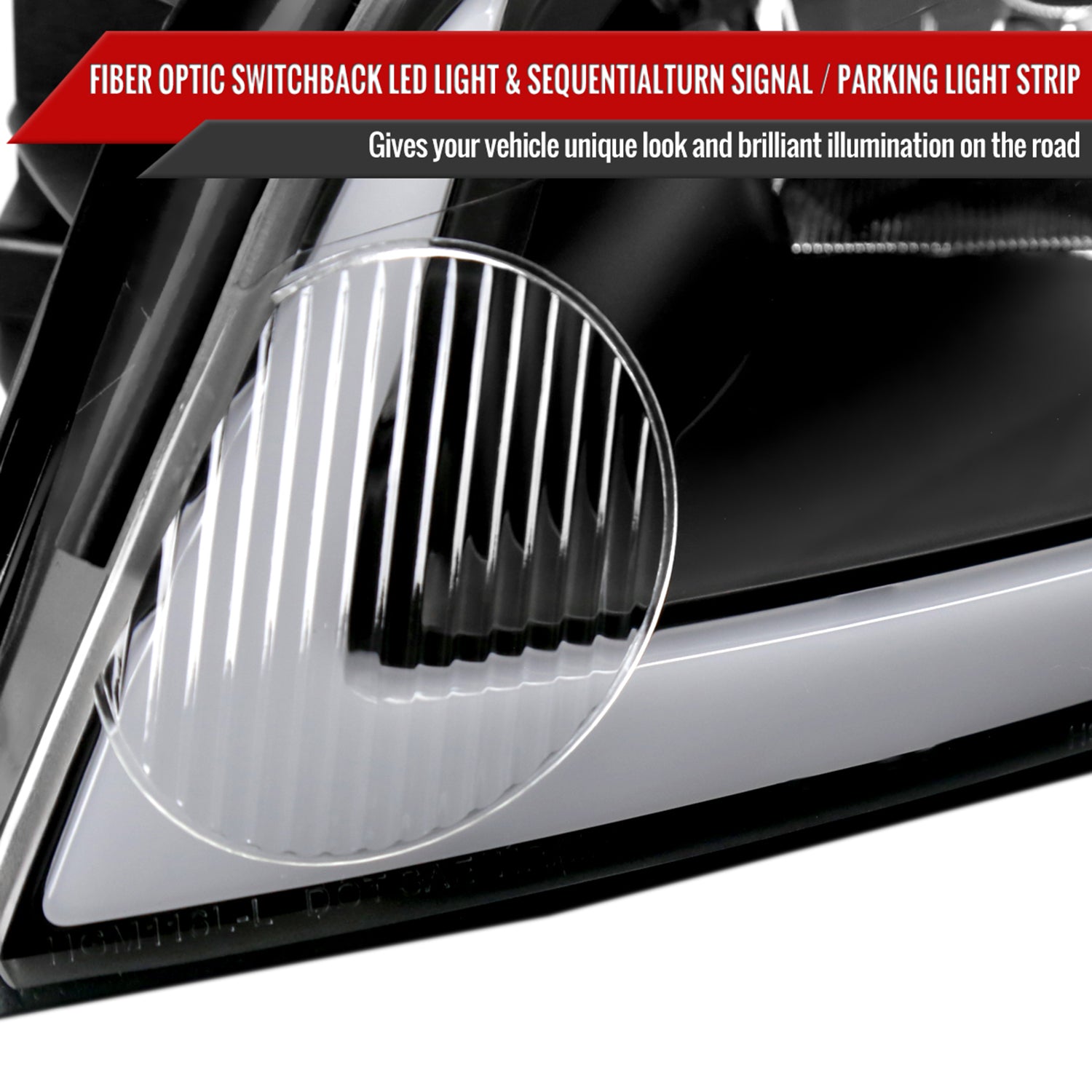 2006-2013 Chevy Impala/Impala Limited/Monte Carlo LED Factory Headlights Black