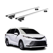2021-2026 Toyota Sienna Roof Rack Cross Bars Silver Luggage Carrier 2 Pcs