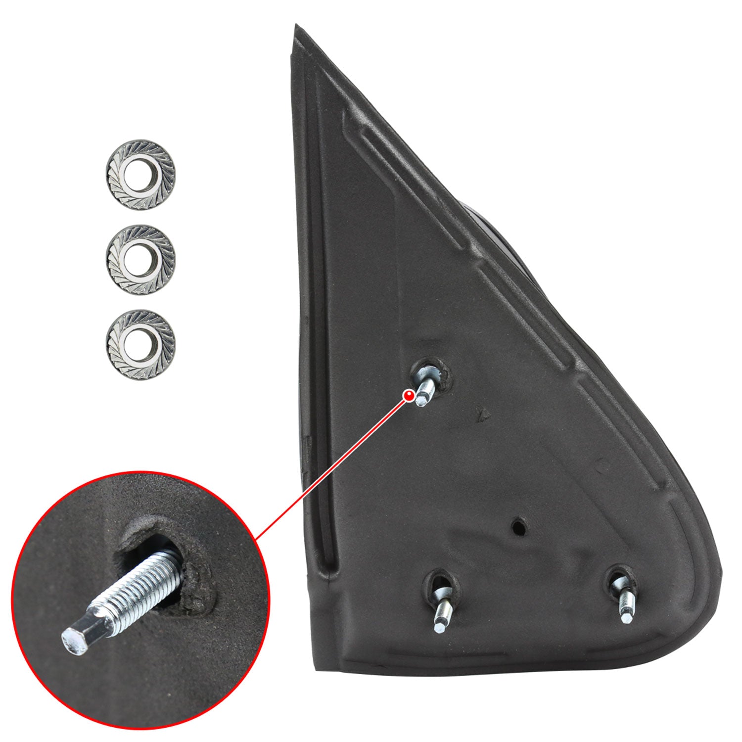 1999-2002 Chevy Silverado/Suburban/Sierra/Yukon Matt Black Driver Side Mirror