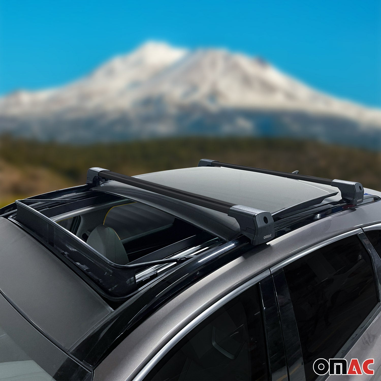 Aluminium Roof Racks Cross Bars Carrier for Volkswagen ID.4 2021-2026 Black 2Pcs