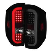 2014-2021 Toyota Tundra White Bar LED Tail Lights Glossy Black/Smoke