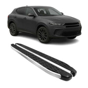 2023-2025 Dodge Hornet Running Boards Side Steps Silver & Black