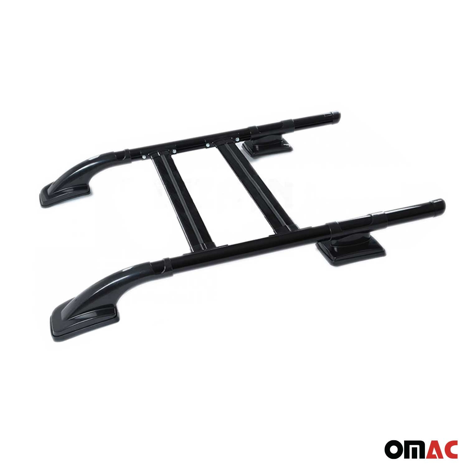 2015-2022 Chevrolet Colorado II Top Roof Rack & Side Rails Black Alu 4Pcs