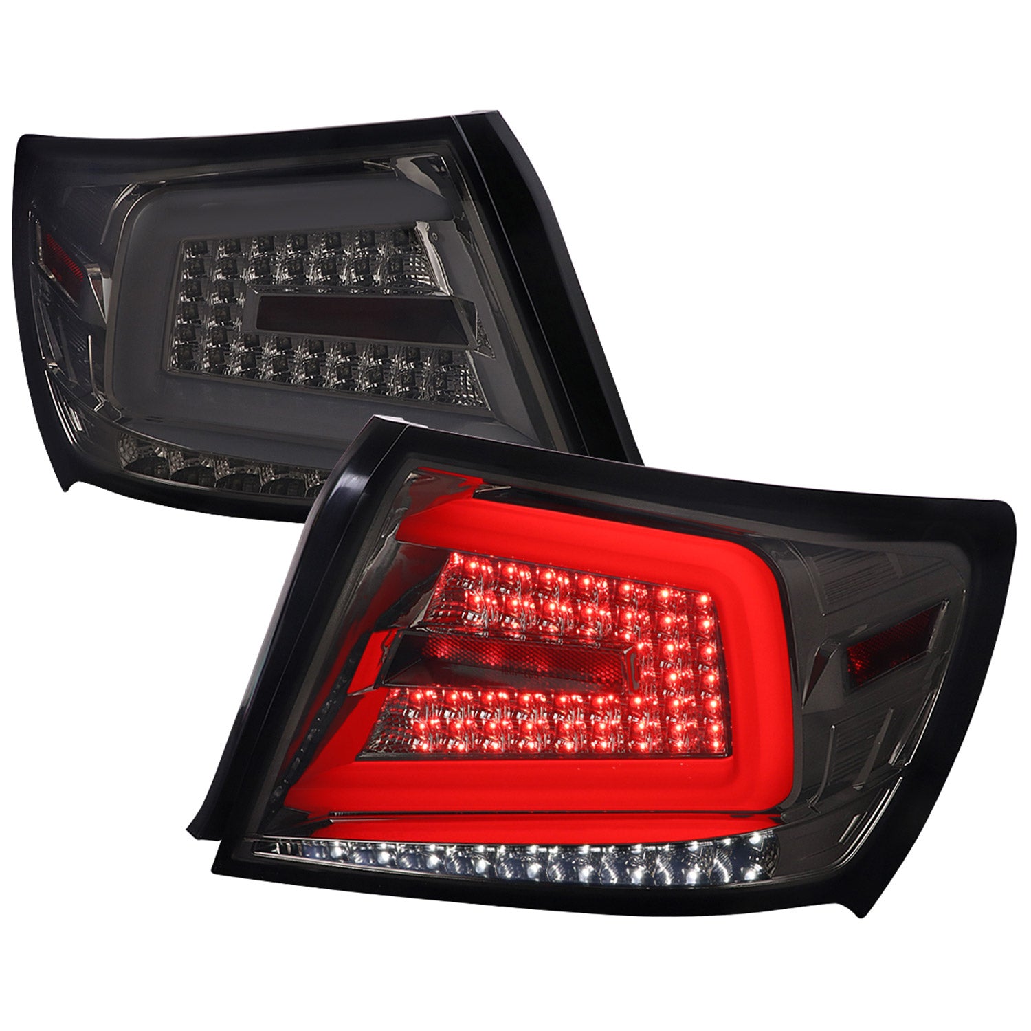 2008-2014 Subaru Impreza WRX/STI LED Turn Signal Tail lights Chrome/Smoke