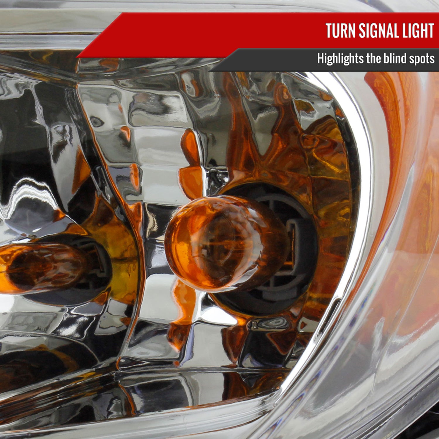 2011-2013 Toyota Highlander Projector Headlights SMD LED Light Strip Chrome