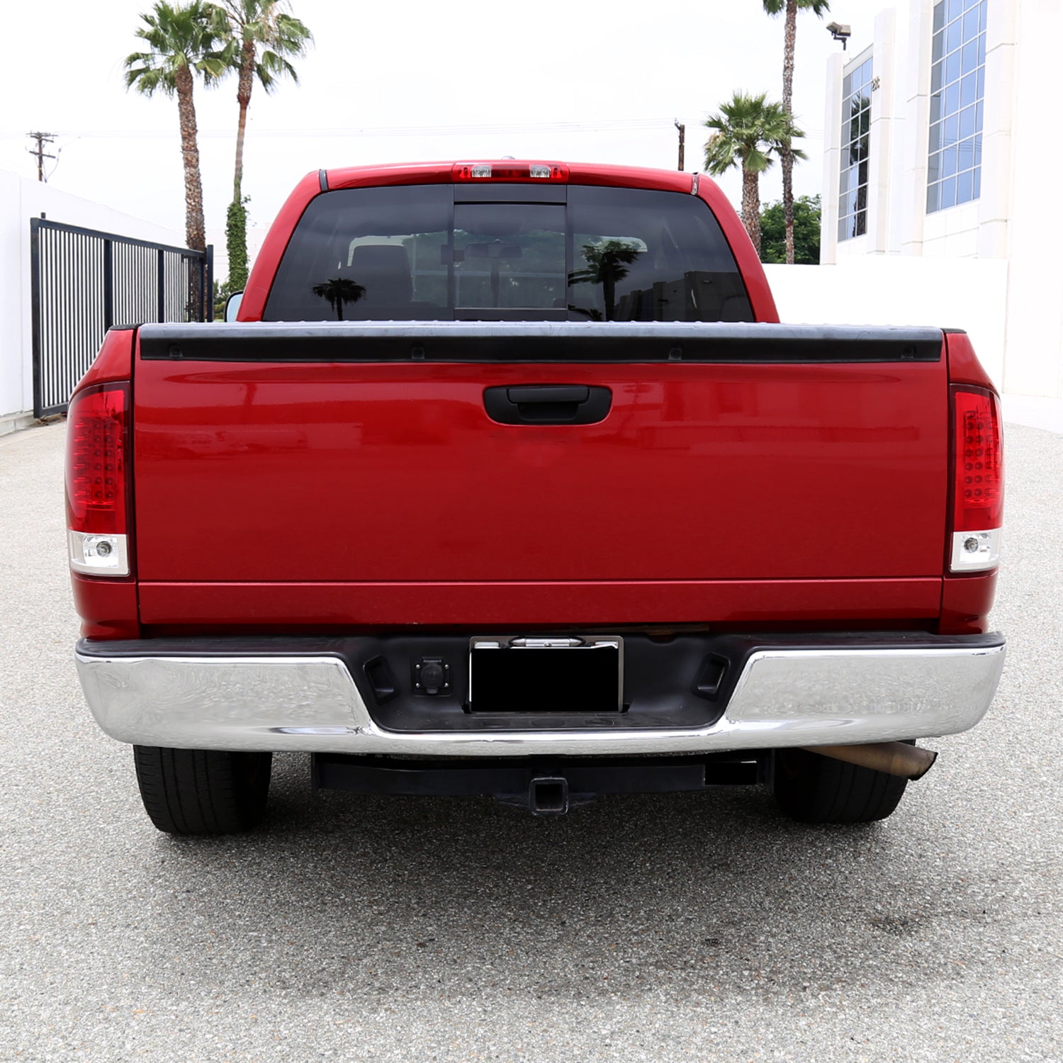 2007-2009 Dodge RAM LED Tail Lights Chrome Housing/Red Lens