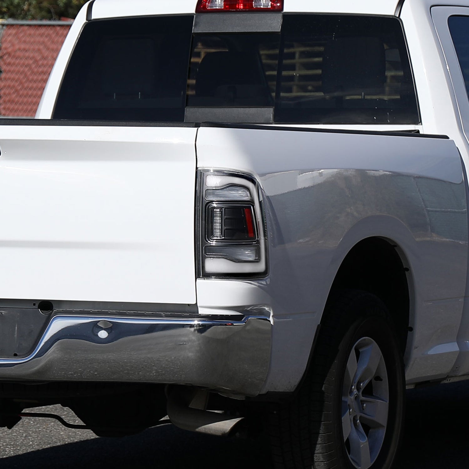 2009-2018 Dodge RAM 1500 2500 3500 LED Bar Tail Lights Matt Black