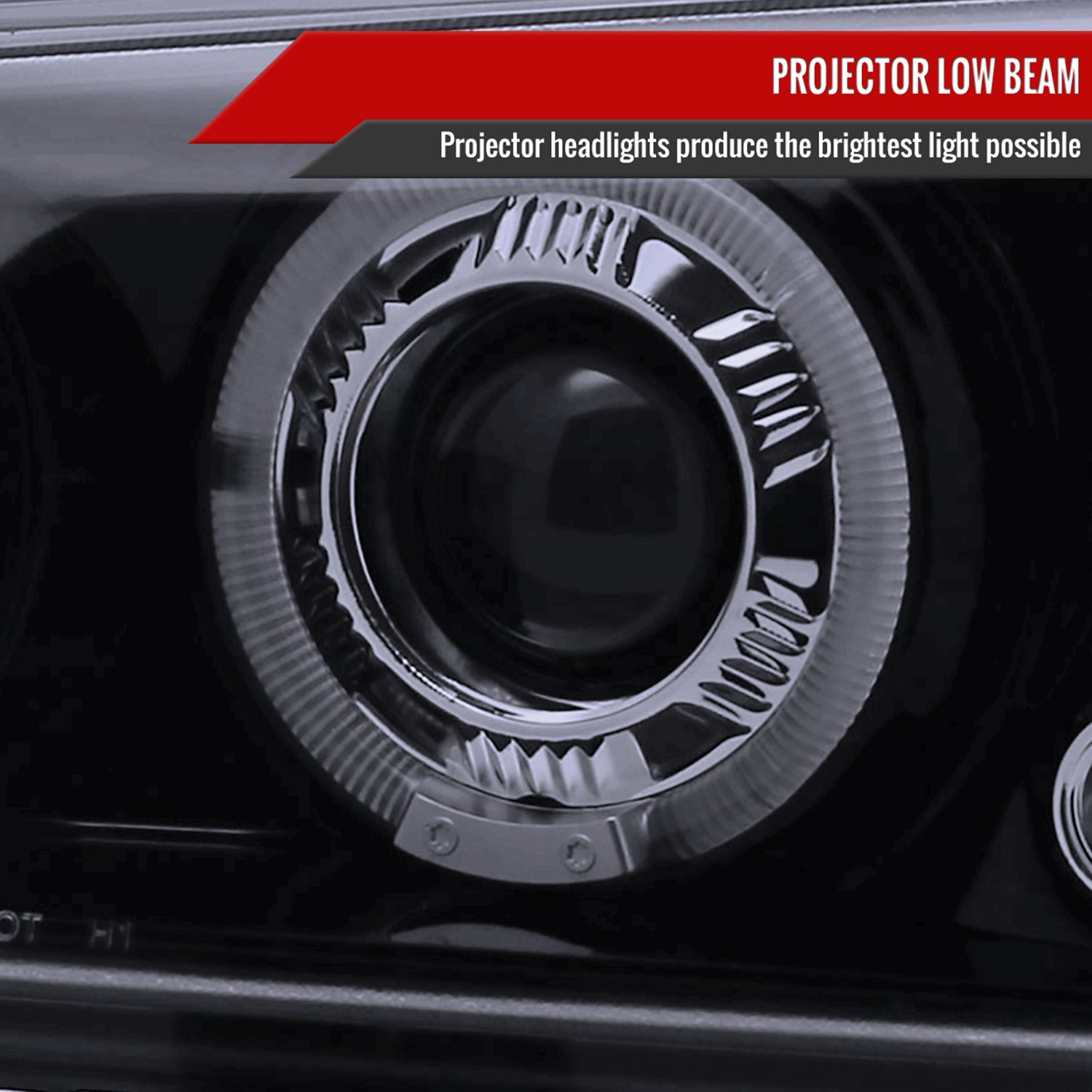 2002-2006 Chevy Avalanche/03-2007 Silverado Dual Halo Projector Headlights Smoke