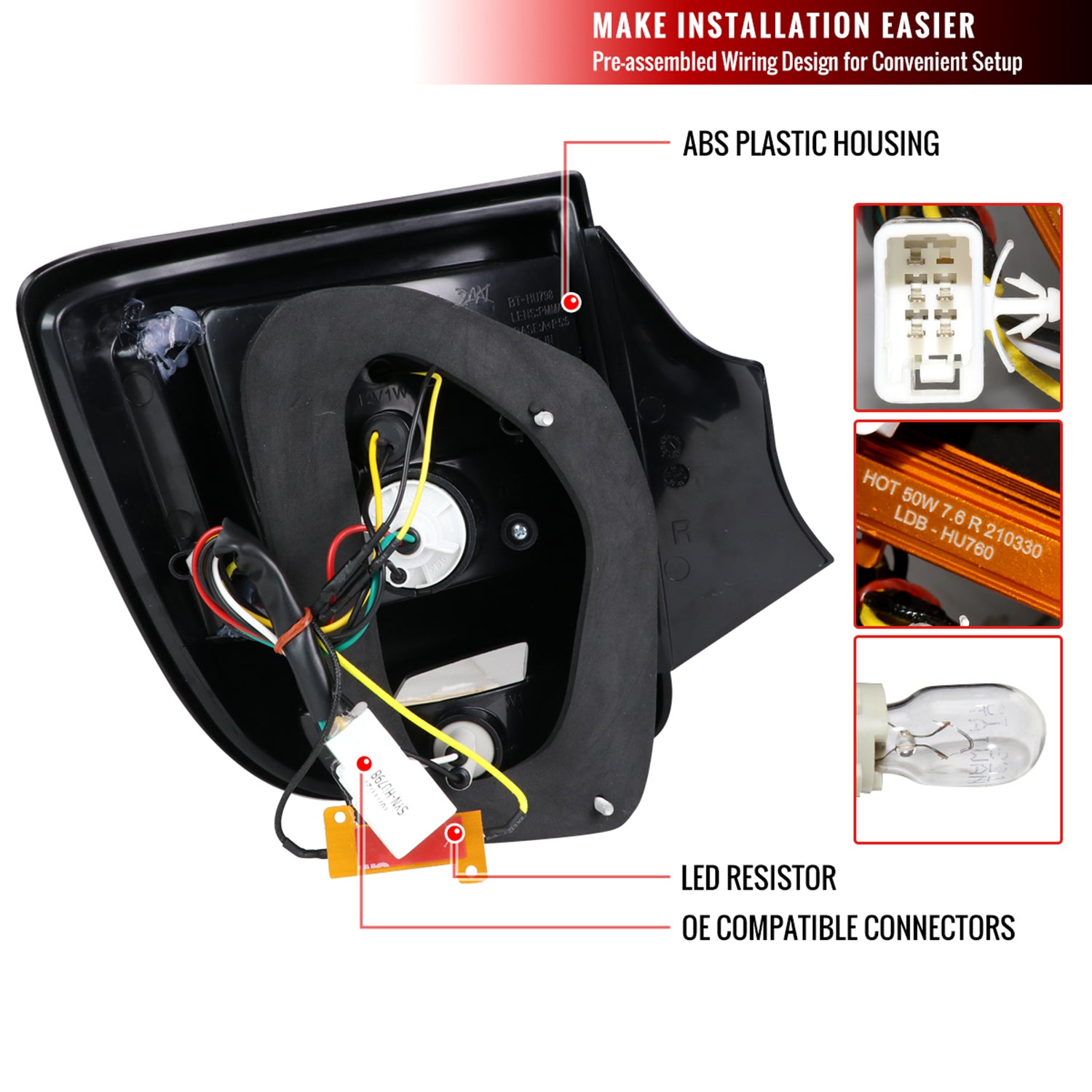 2000-2005 Toyota Celica LED Tail Lights Glossy Black Housing/Smoke Lens