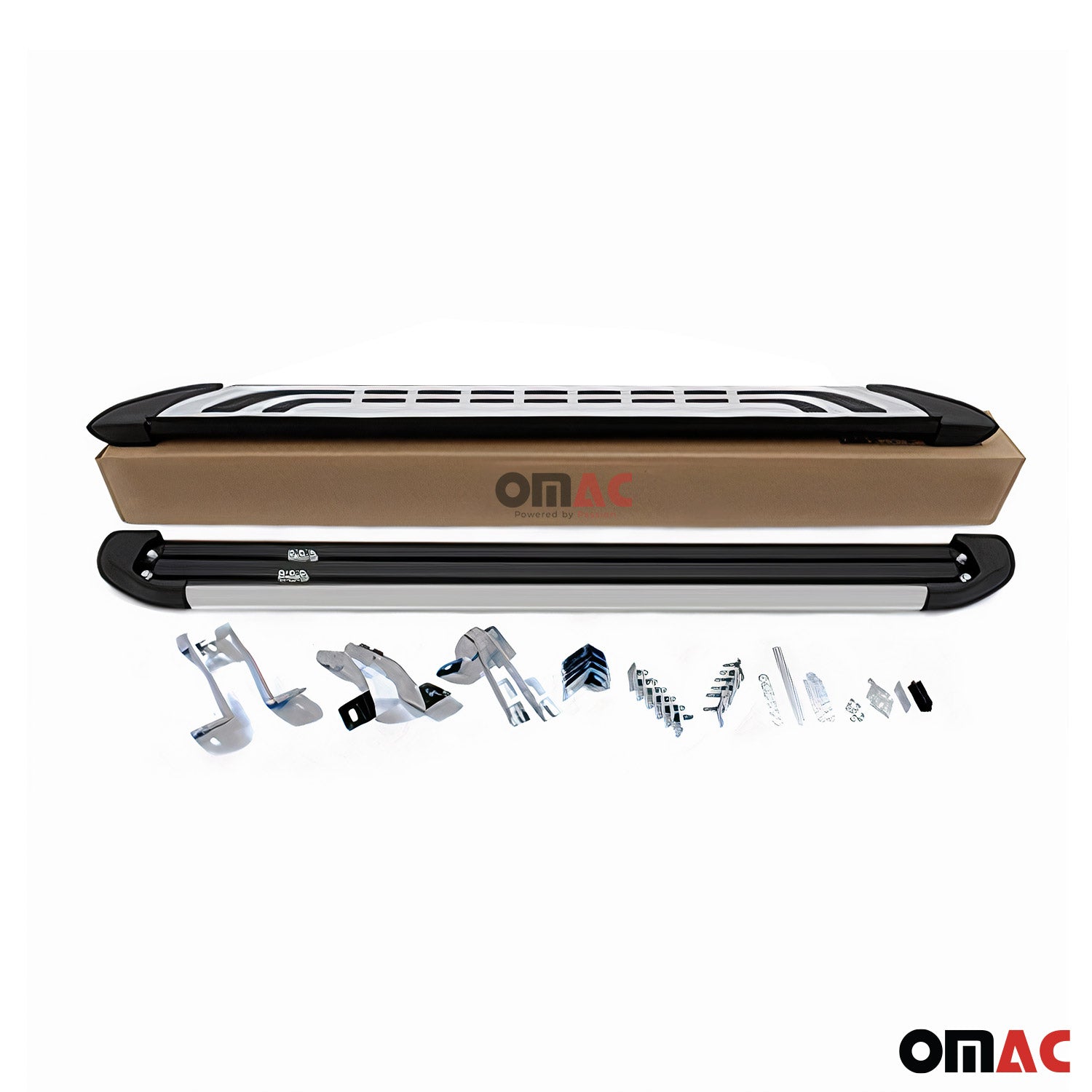 2013-2018 Toyota RAV4 Running Boards Side Steps Silver