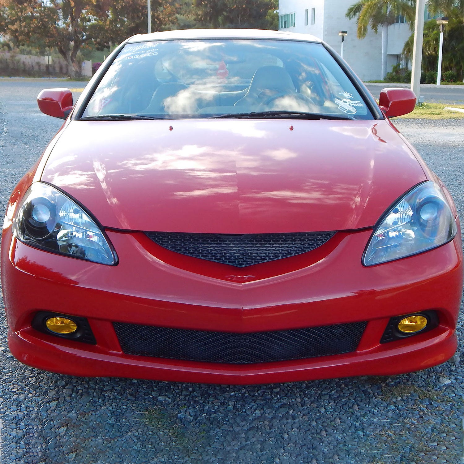 2005-2007 Acura RSX H11 Fog Lights Kit Chrome Housing/Yellow Lens
