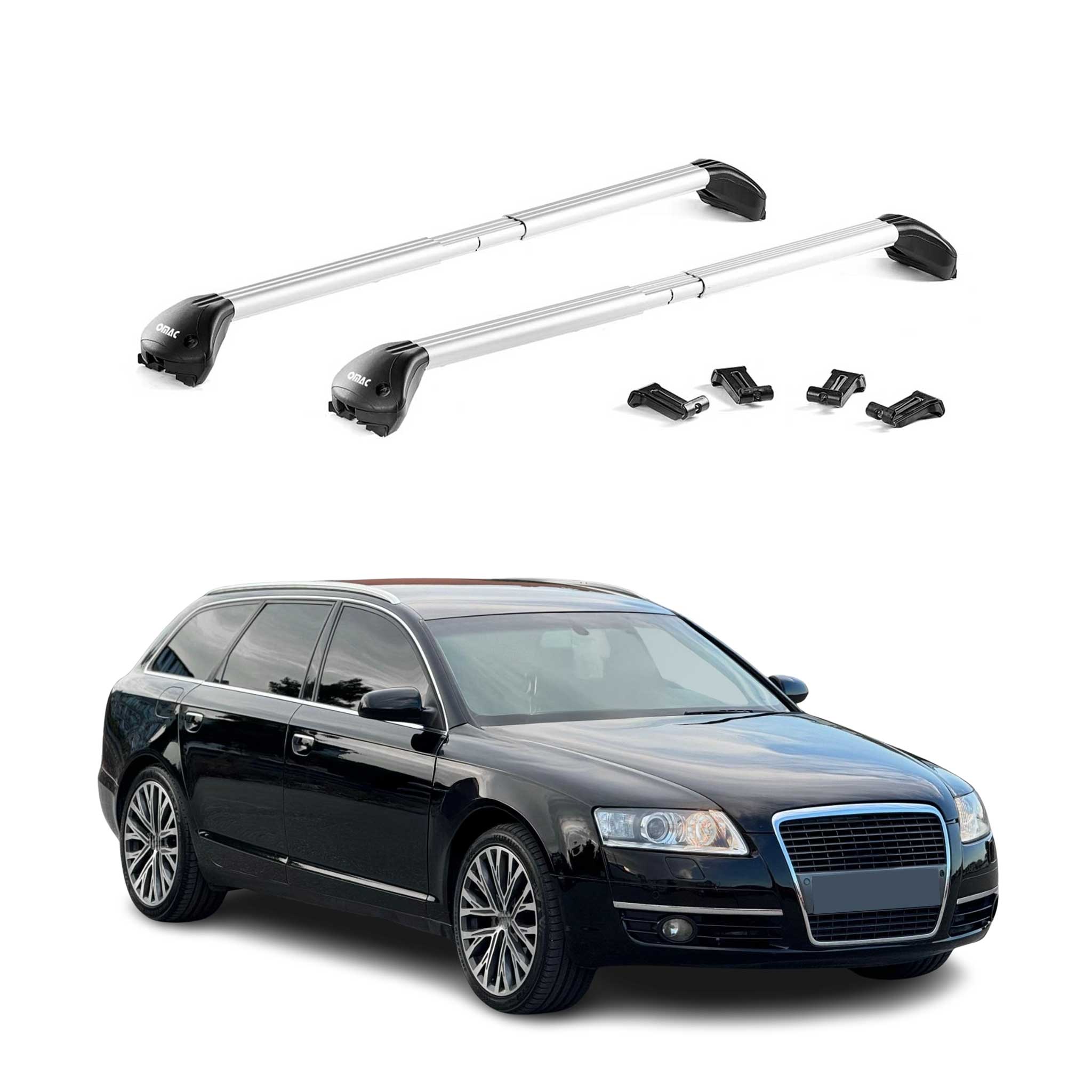 2019-2025 Toyota Corolla Roof Rack Cross Bars Silver