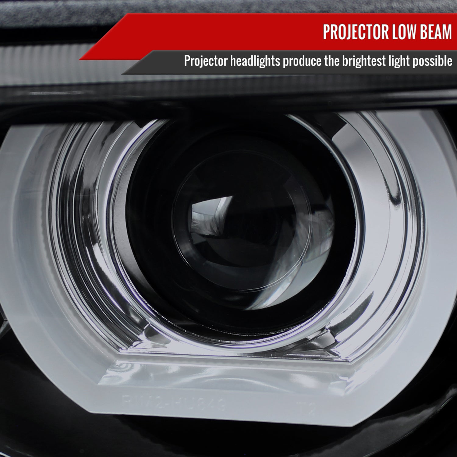 1995-2001 BMW E38 7 Series LED Bar Dual Halo Projector Headlights Black/Smoke