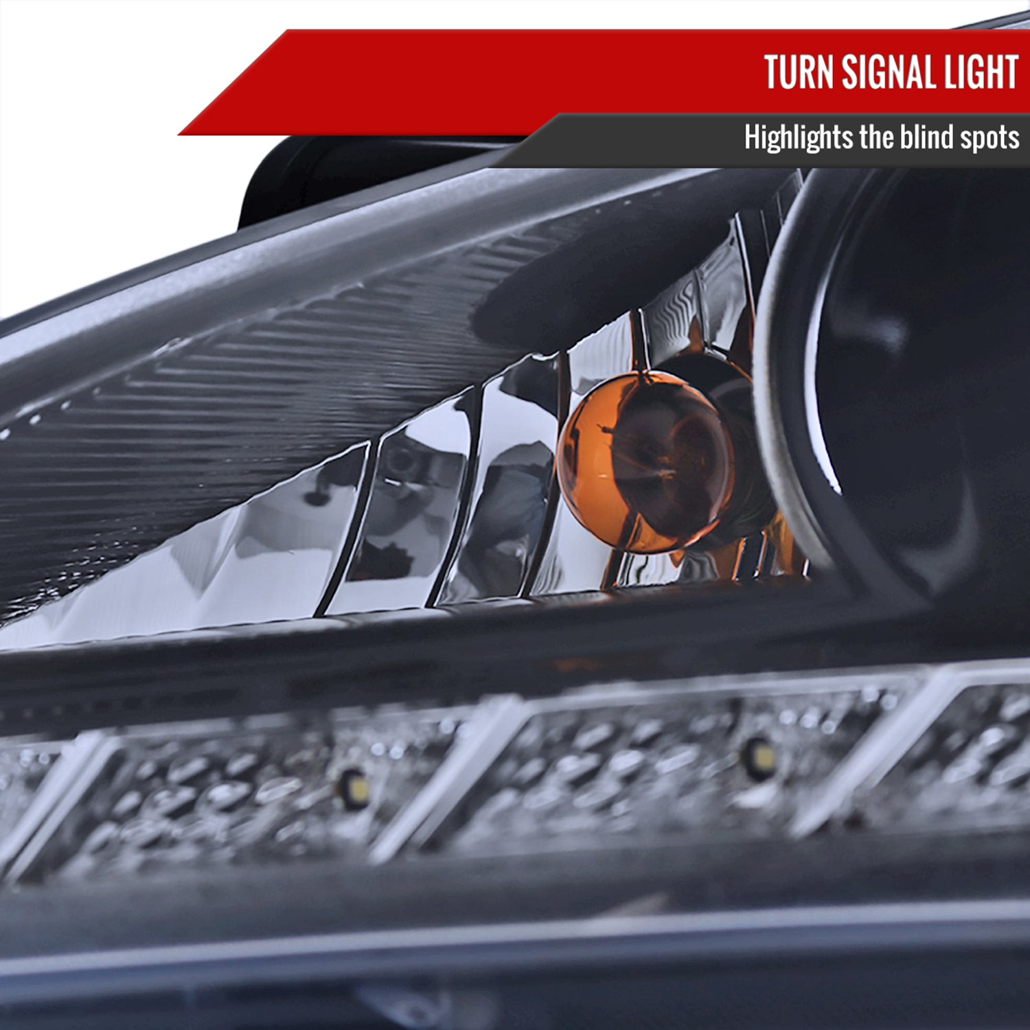 2010-2012 Hyundai Genesis Coupe R8 LED Projector Headlights Black/Smoke Lens