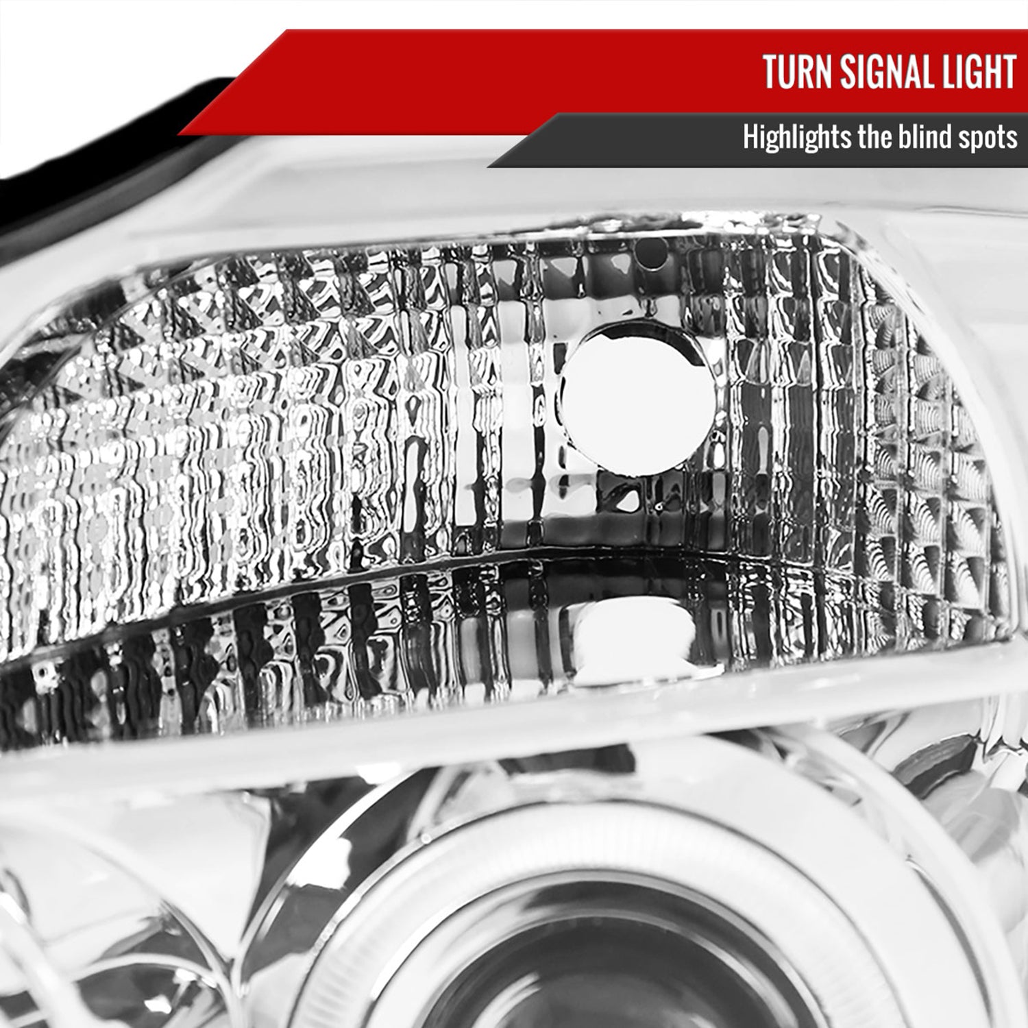 2004-2015 Nissan Titan/ 2004-2007 Armada Dual Halo Projector Headlights Chrome