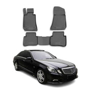 2010-2016 Mercedes E Class W212 Sedan Floor Mats Liners Full Set All Weather Black
