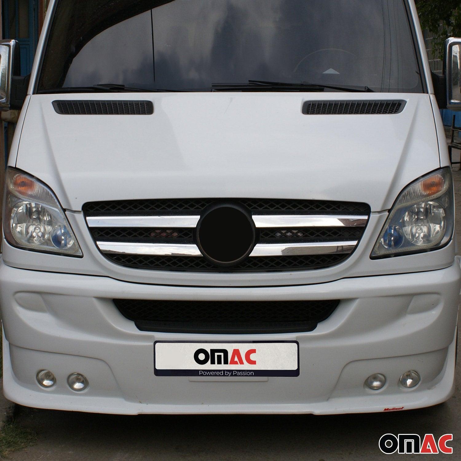 2006-2013 Mercedes Sprinter W906 Front Bumper Grill Trim Molding Stainless Steel 4x
