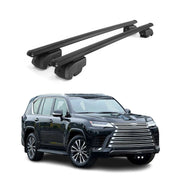 2022-2026 Lexus LX 600 Roof Rack Cross Bars Luggage Carrier Alu Black 2x