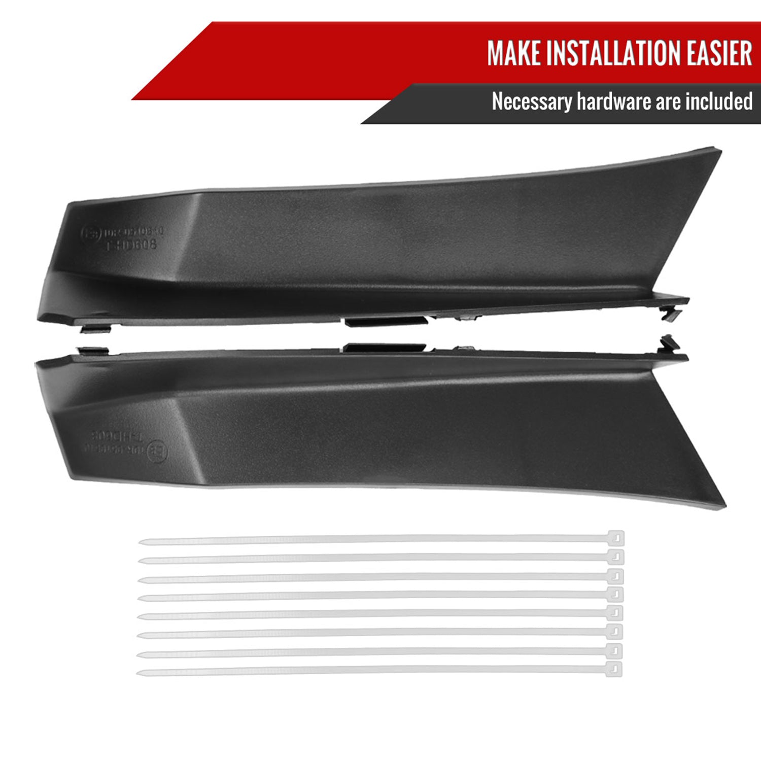 2018-2022 Honda Accord Sedan SQ2 Red LED Signal Tail Lights Matt Black/Smoke