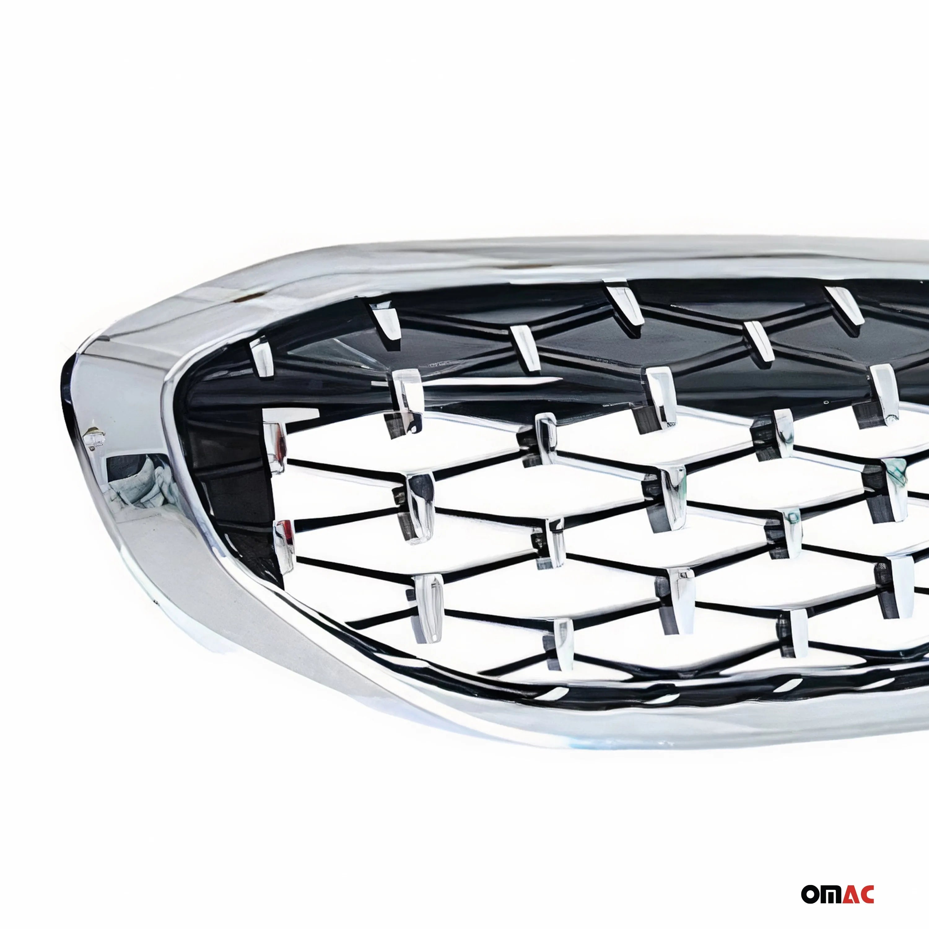 2019-2026 BMW 3 Series G20 Sedan Front Kidney Grille Glossy Black & Silvery Meteor
