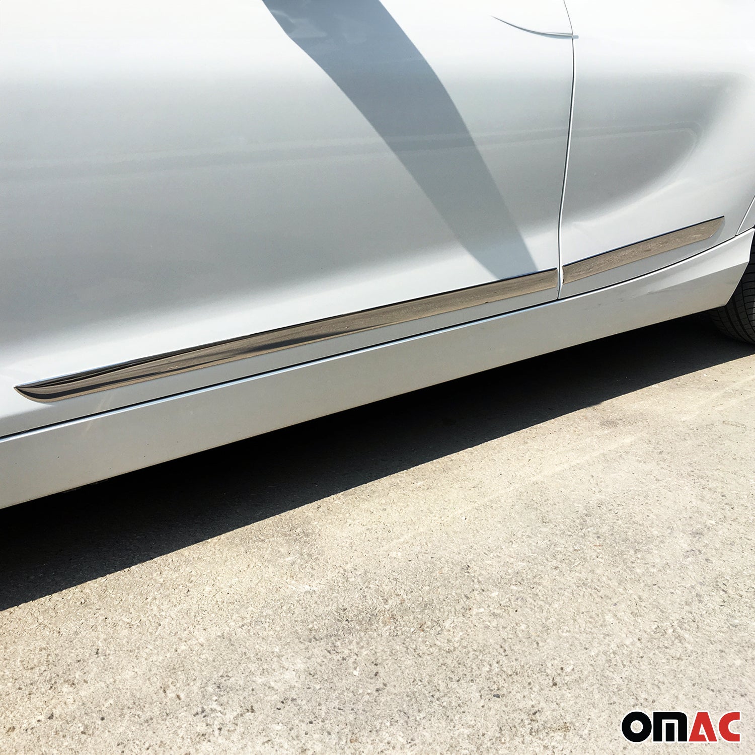 2011-2024 Mitsubishi Outlander Sport Side Door Molding Trim Skirt Garnish Stainless Steel Gloss 4Pcs