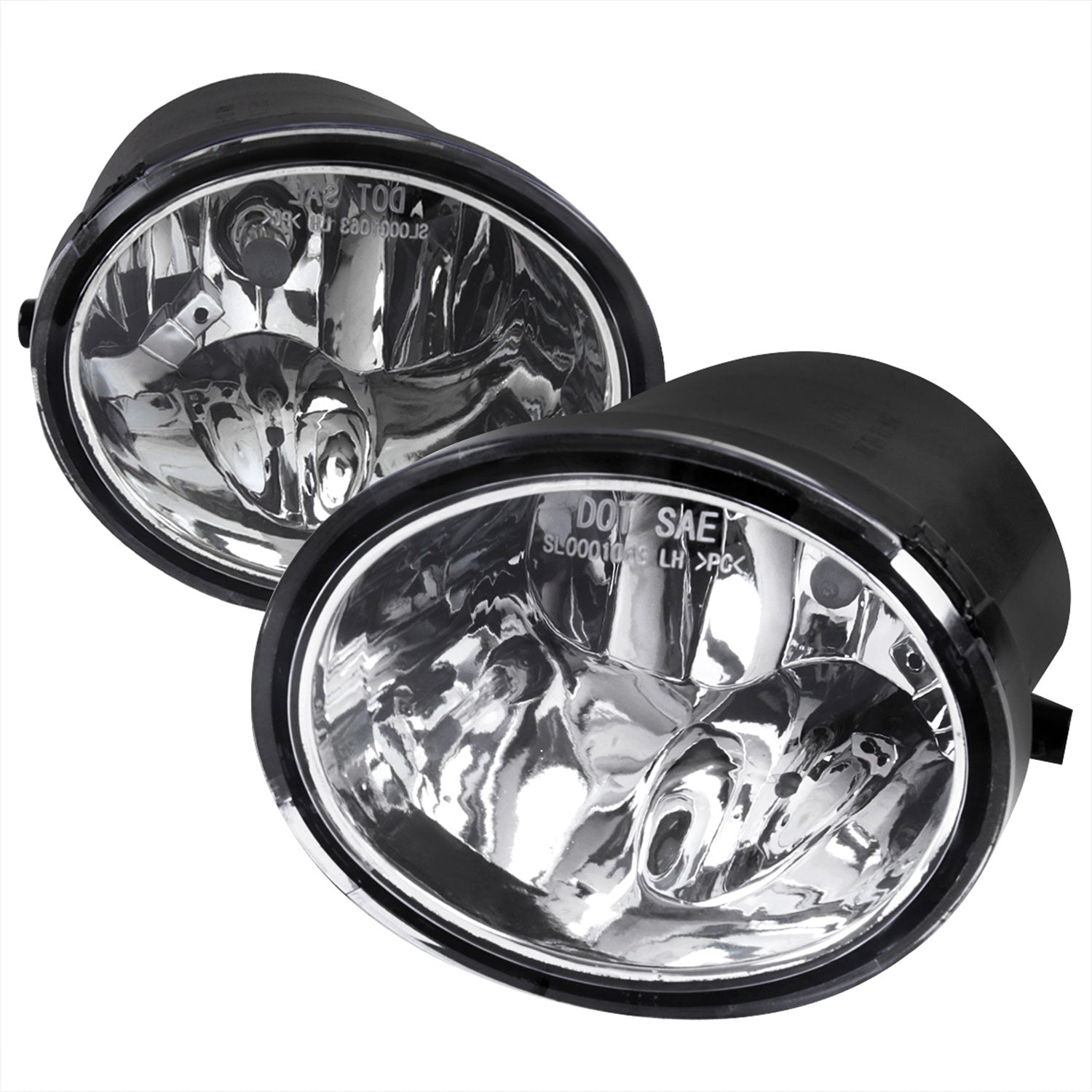 2000-2007 Toyota Tundra/Sequoia 12V/51W 9006 Fog Lights Kit Chrome/Clear Lens