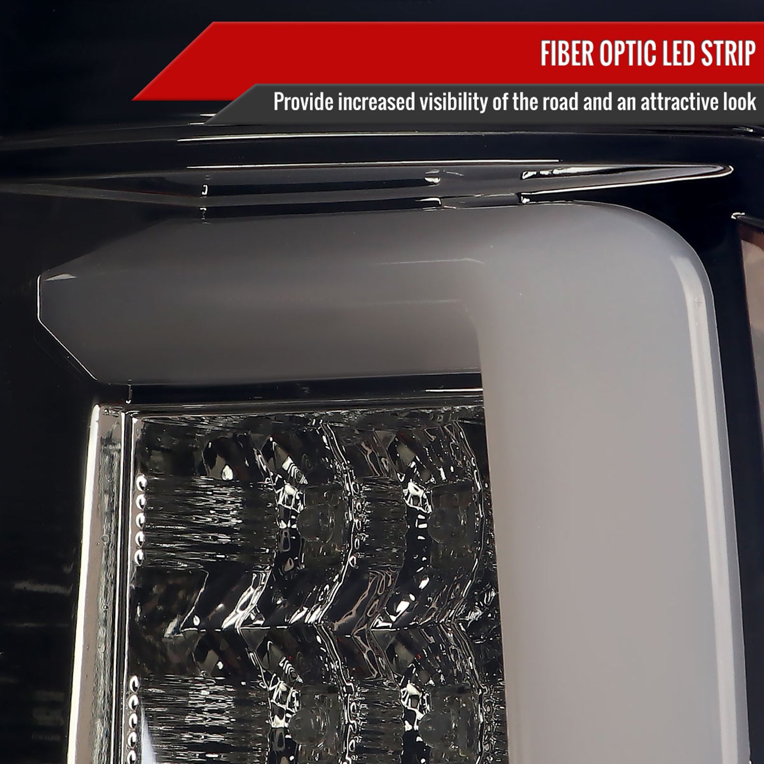 2007-2009 Dodge RAM 1500/2500/3500 LED Tail Lights Chrome Housing/Smoke Lens