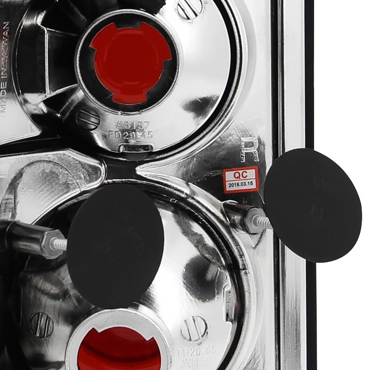 1995-1997 Ford Explorer Tail Lights Matte Black Housing/Clear Lens