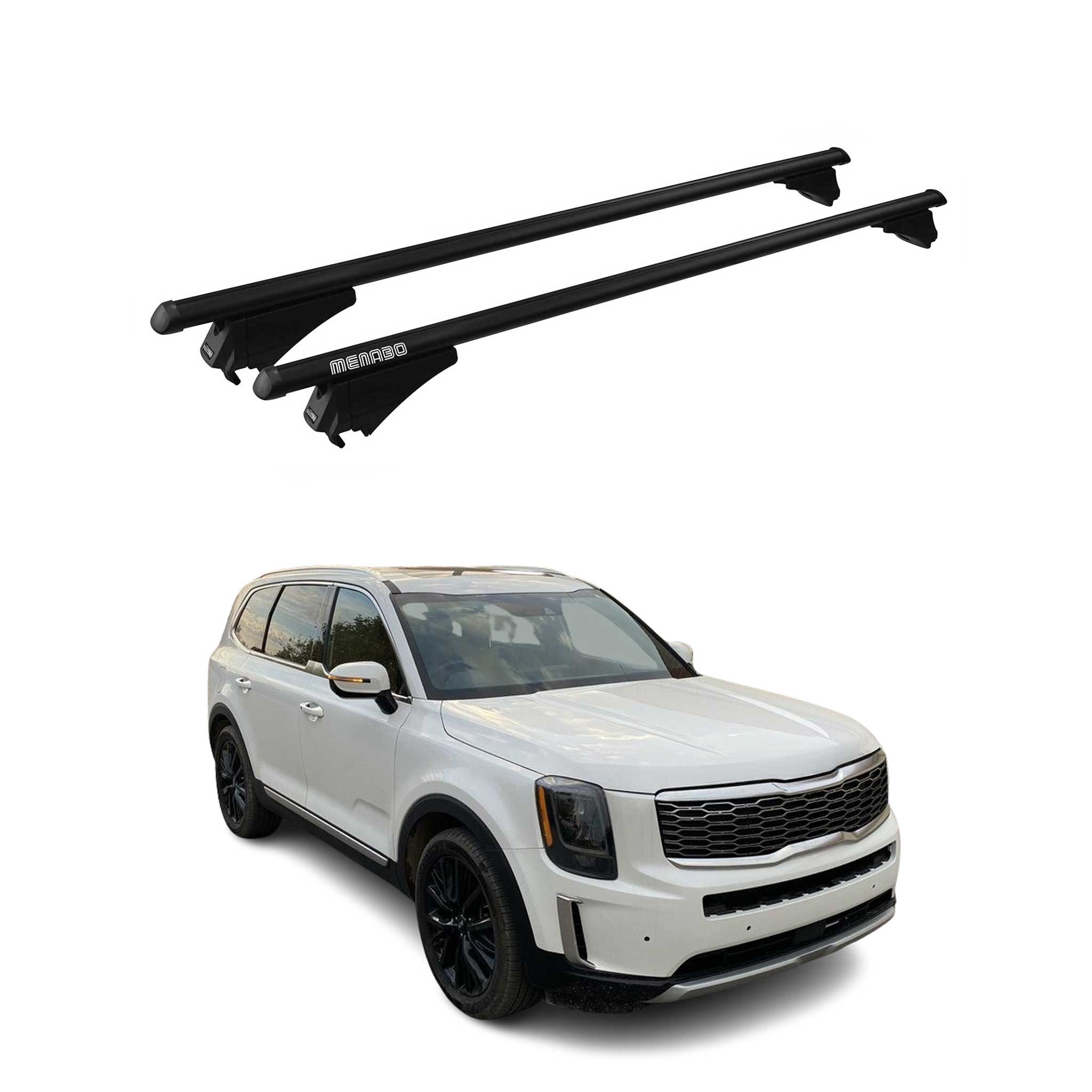 2020-2025 Kia Telluride 1.gen Roof Rack Cross Bars Black