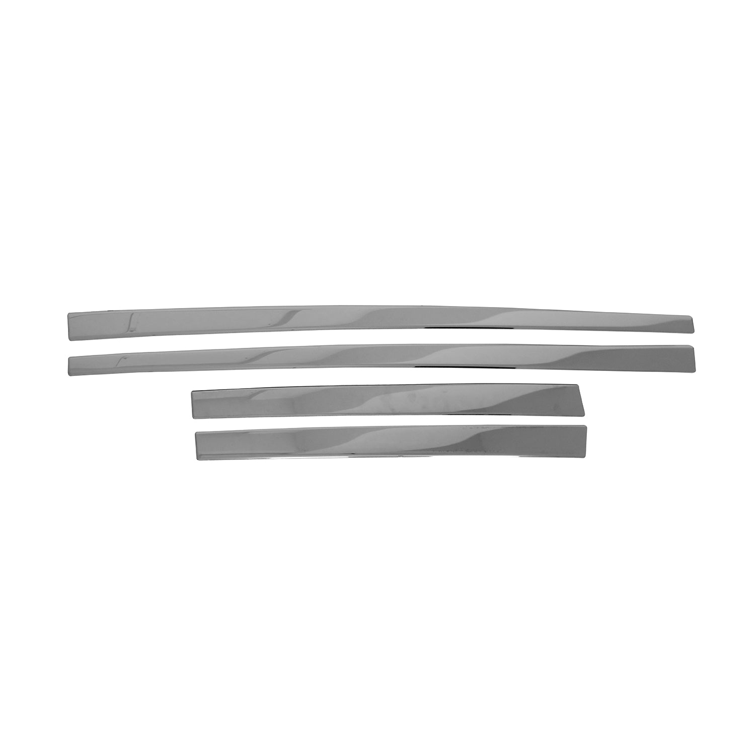 2018-2022 Ford EcoSport Side Door Molding Trim Skirt Garnish Stainless Steel Silver 4Pcs