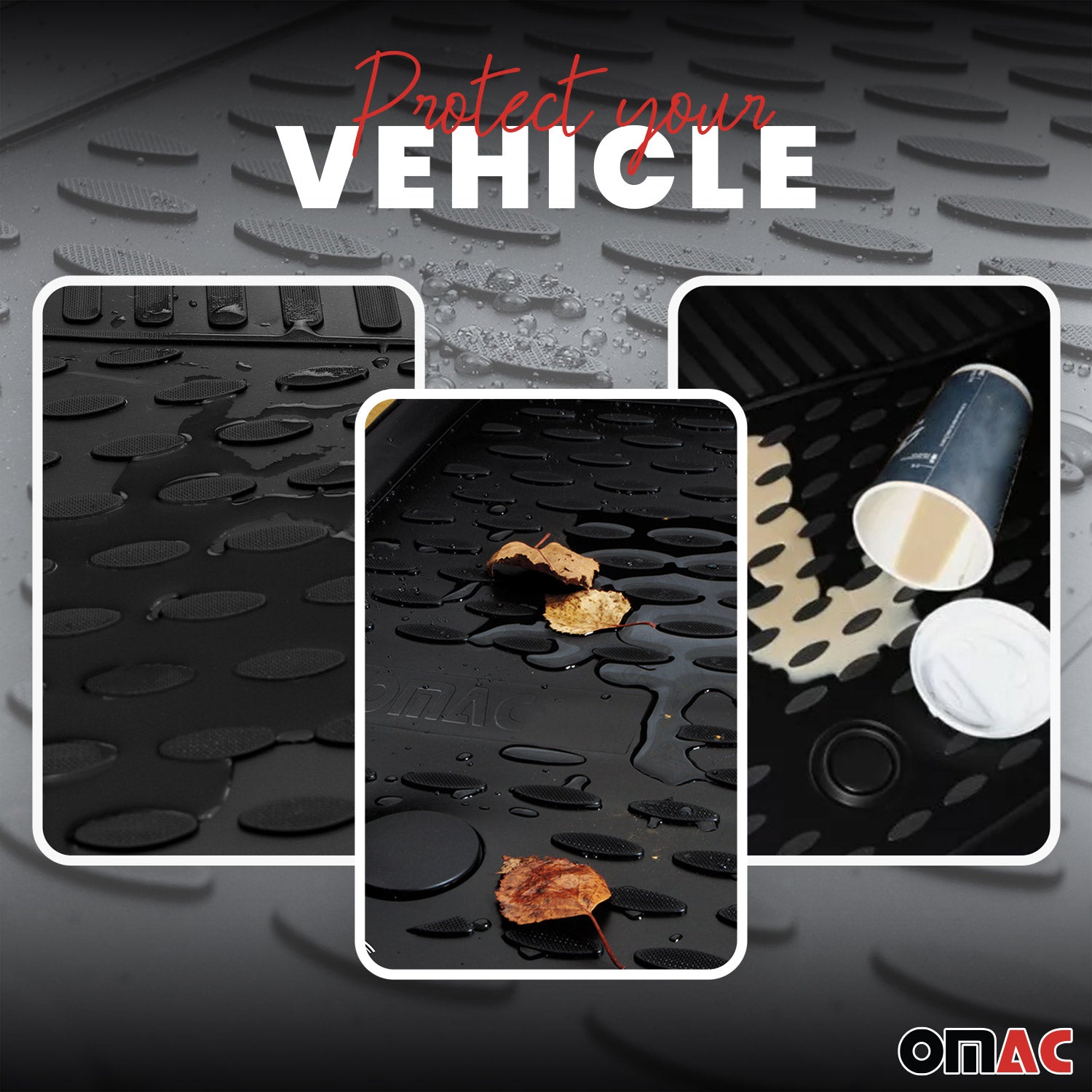 2019-2024 Dodge Ram Quad Cab 2500 3500 Floor Mats Liners Full Set All Weather