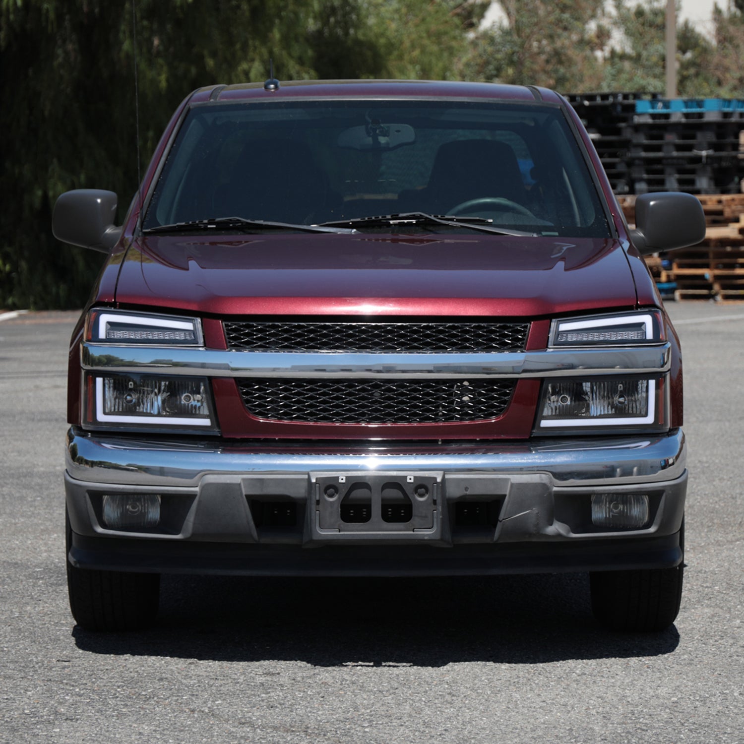 2004-2012 Chevy Colorado/ Canyon/ISUZU I-Series Factory Headlights LED Black