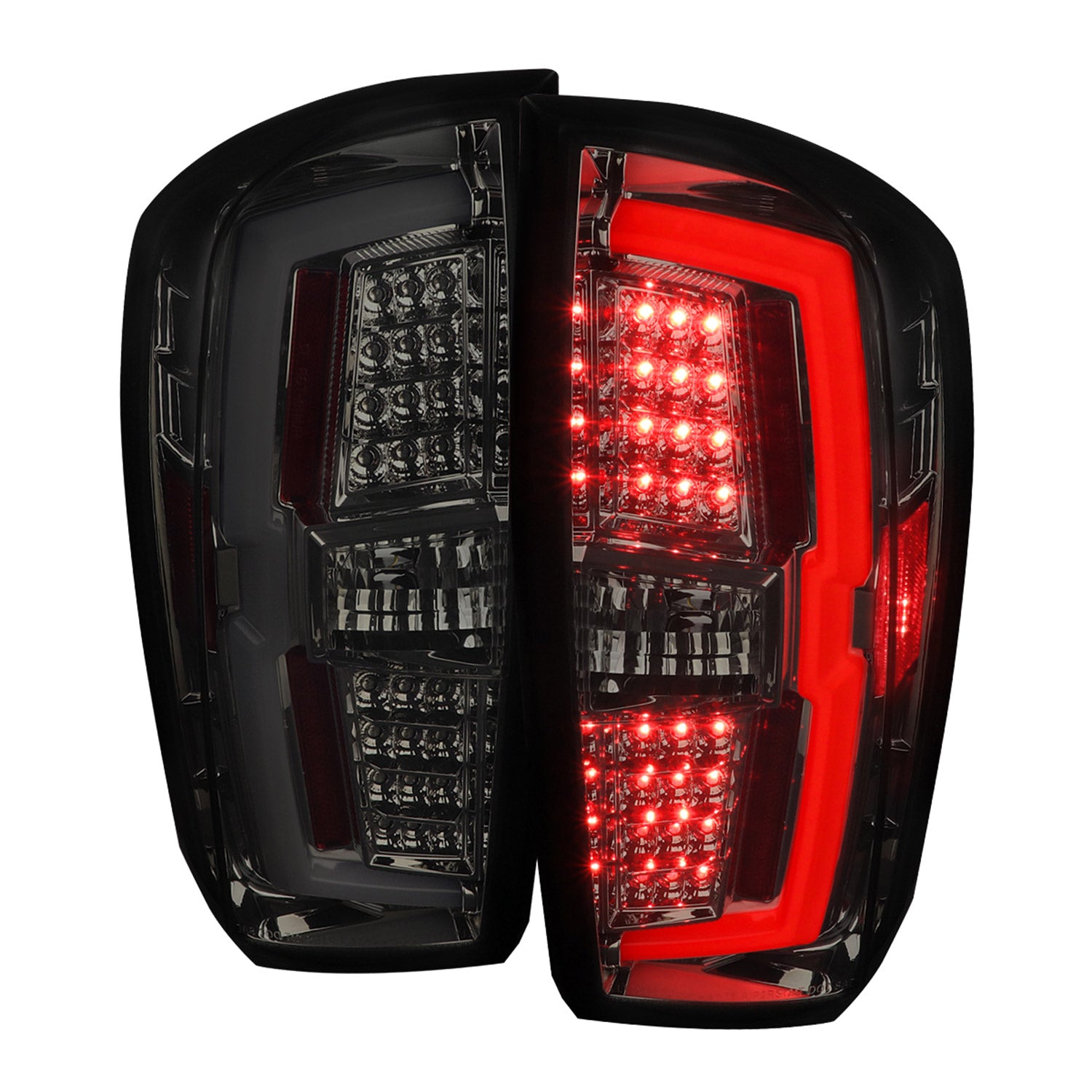 2016-2022 Toyota Tacoma LED Bar Tail Lights Chrome Housing/Smoke Lens