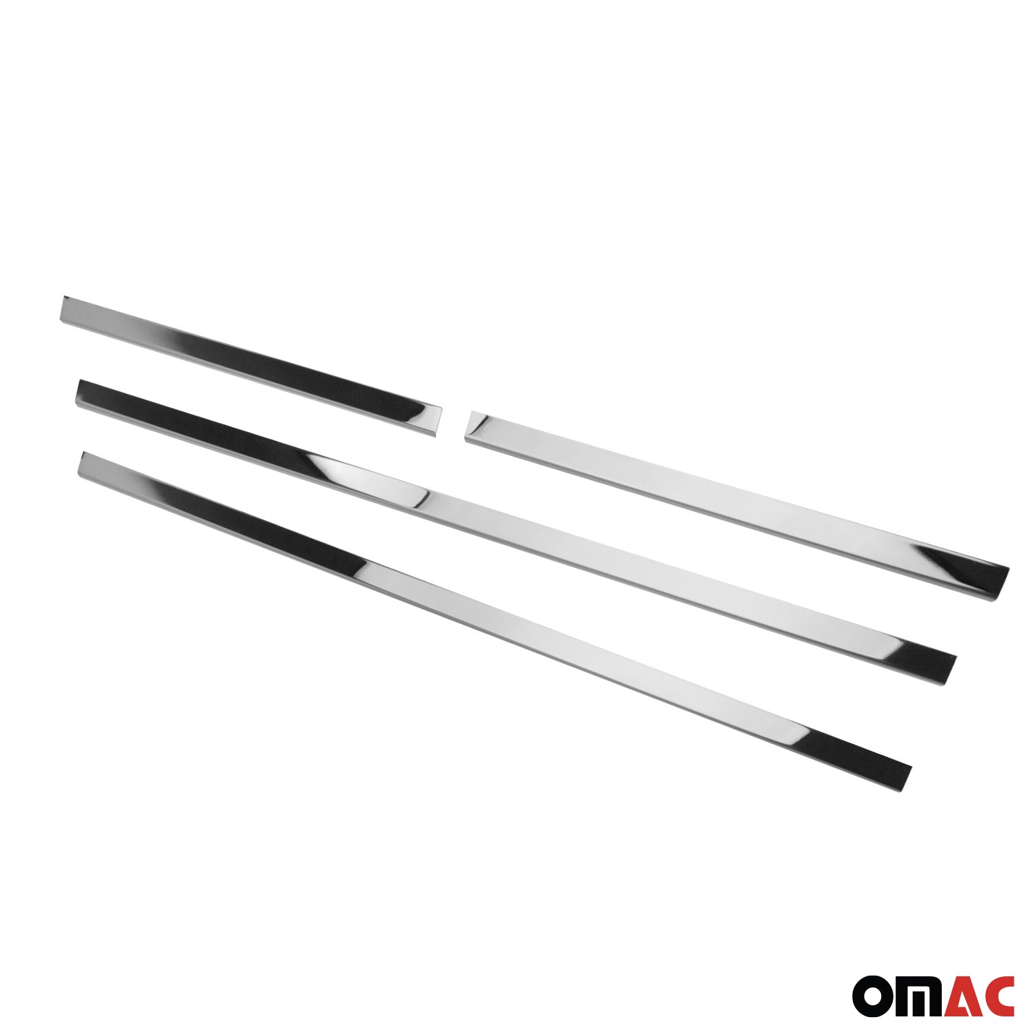 2005-2021 Nissan Frontier Window Molding Trim Streamer Stainless Steel Silver 4 Pcs