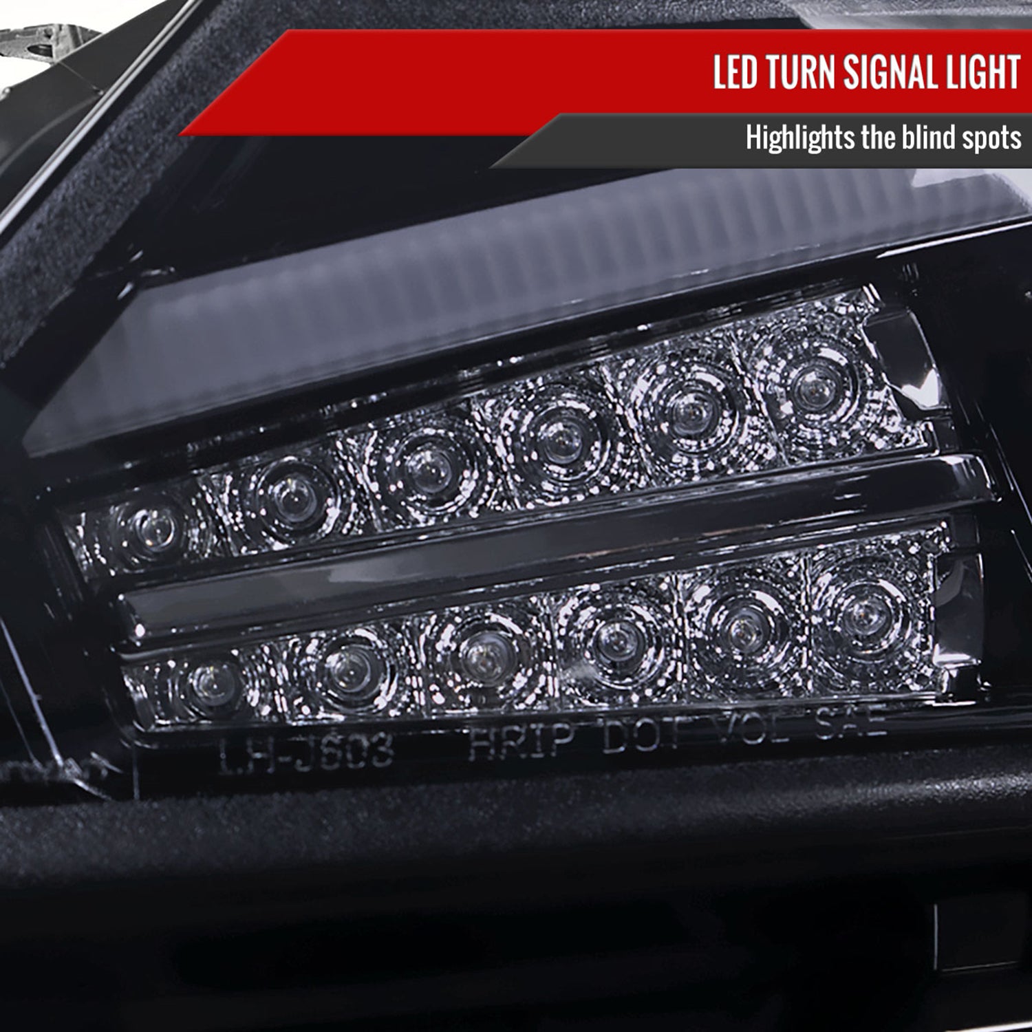 2011-2013 Scion tC LED Bar Projector Headlights LED Turn Signal Lights Black